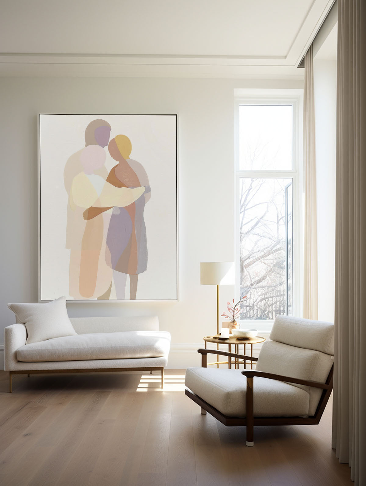 Modern Portrait Minimalist Painting #ABAV465