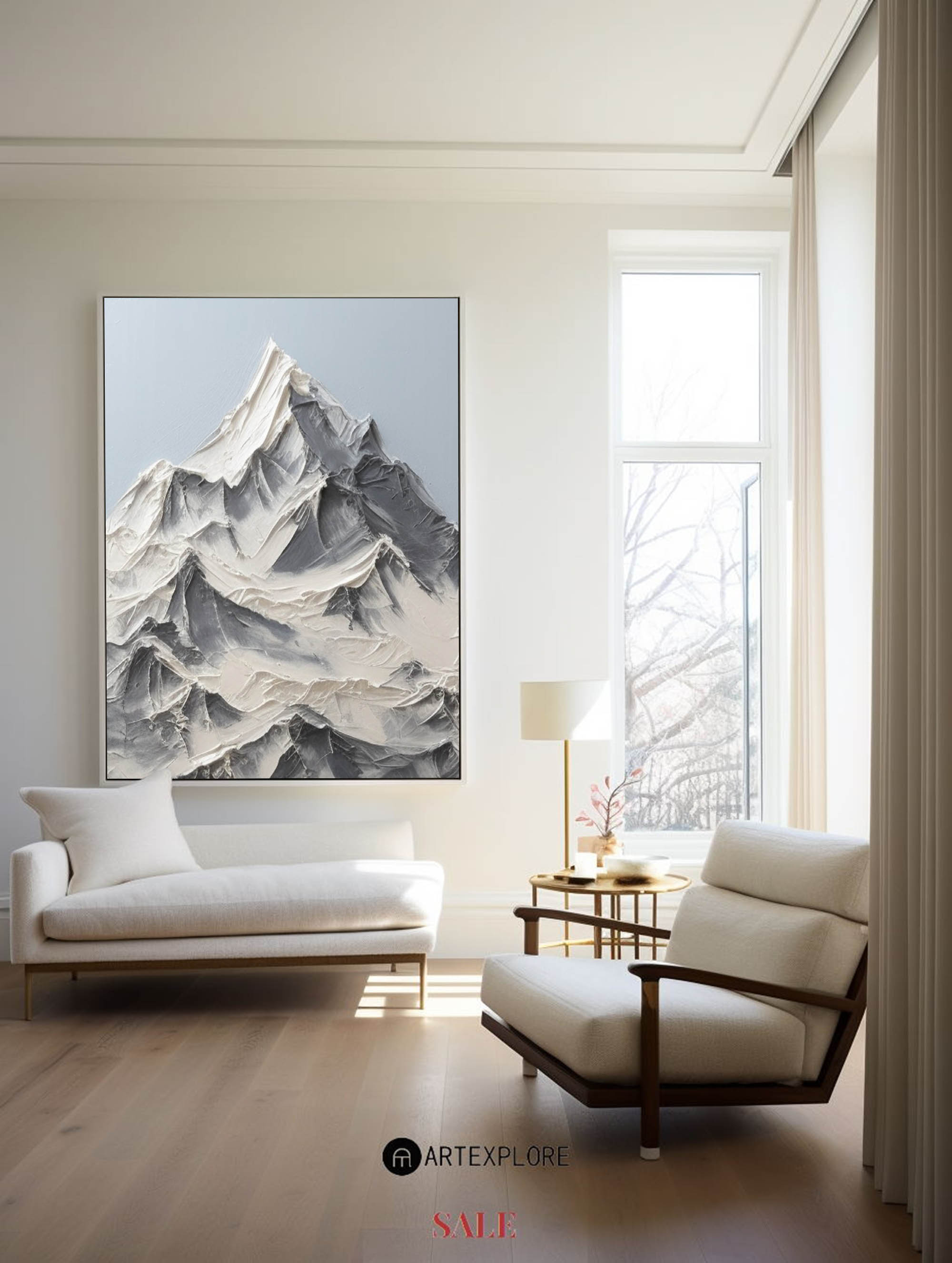 Modern Mountain Art Painting #ABLV15