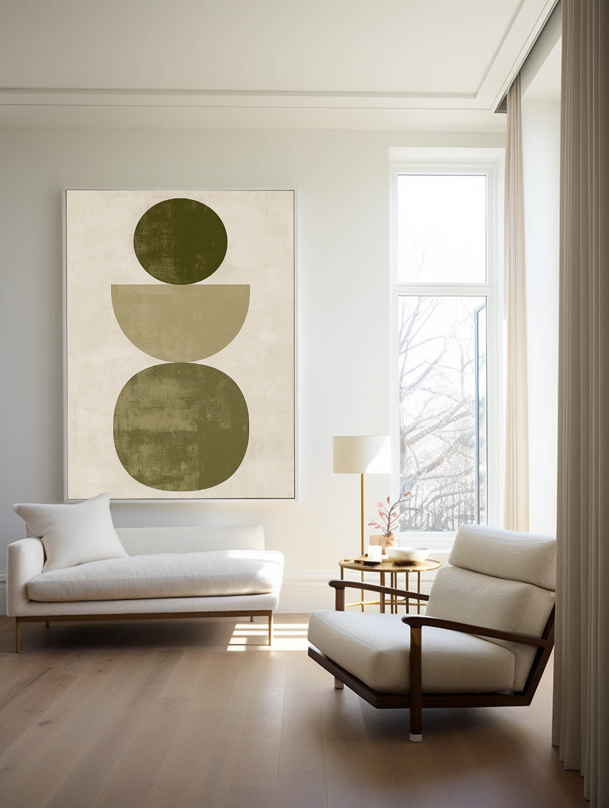 Modern Geometric Abstract Painting #ABAV463