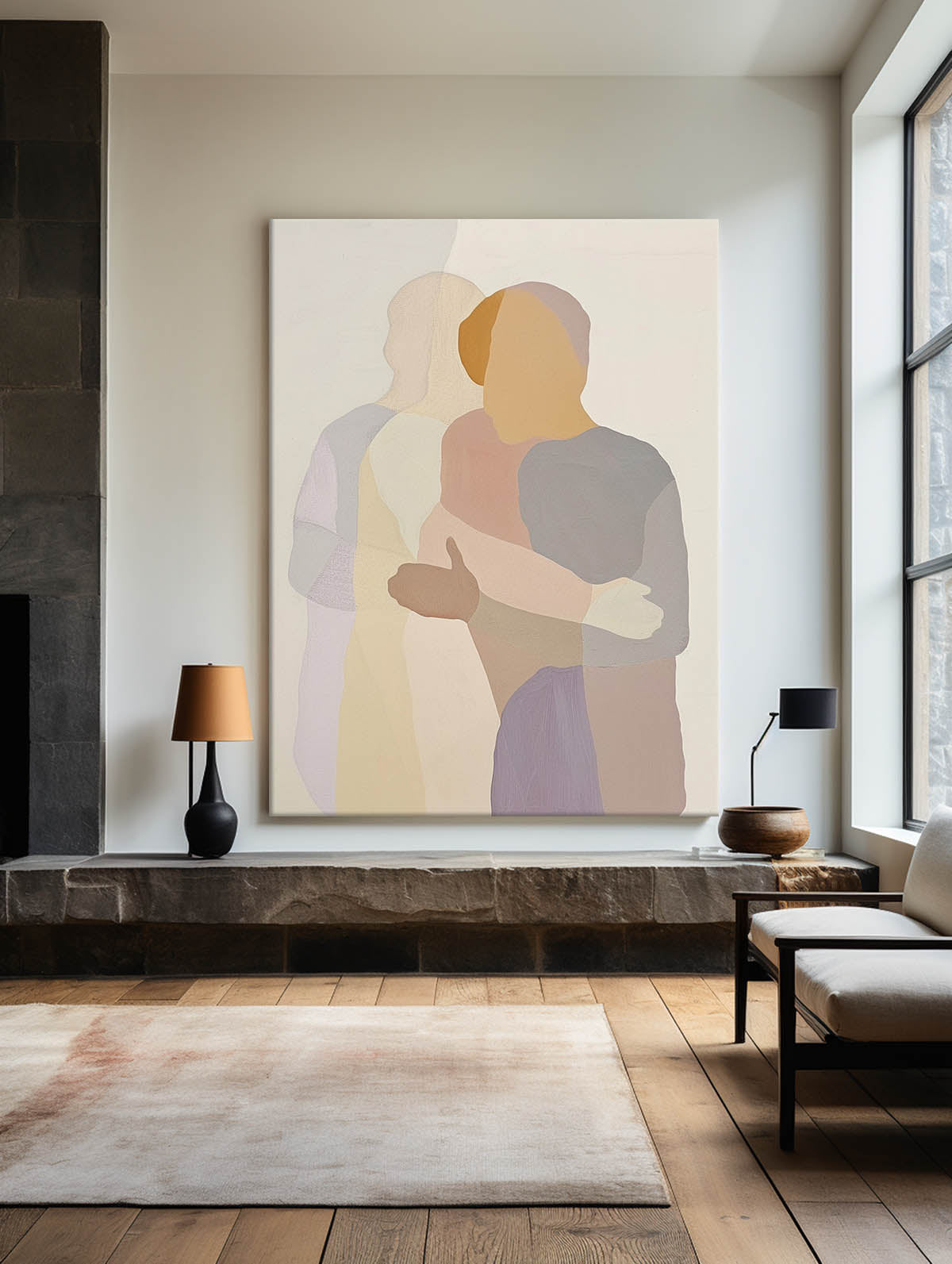 Modern Portrait Abstract Painting #ABAV466
