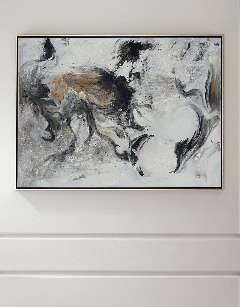 Black And White Abstract Art #ABAH20