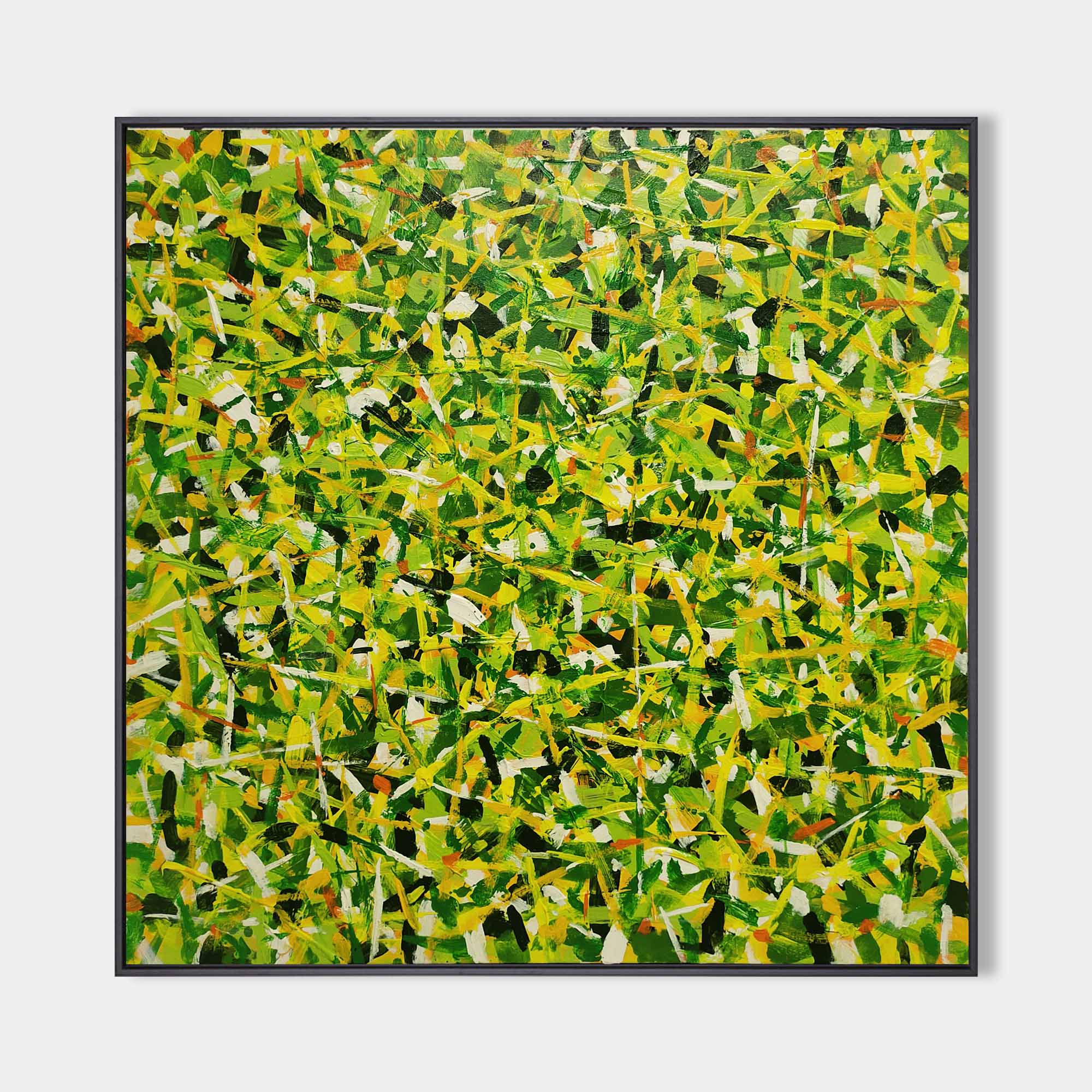 Yellow Square Abstract Art #IS81