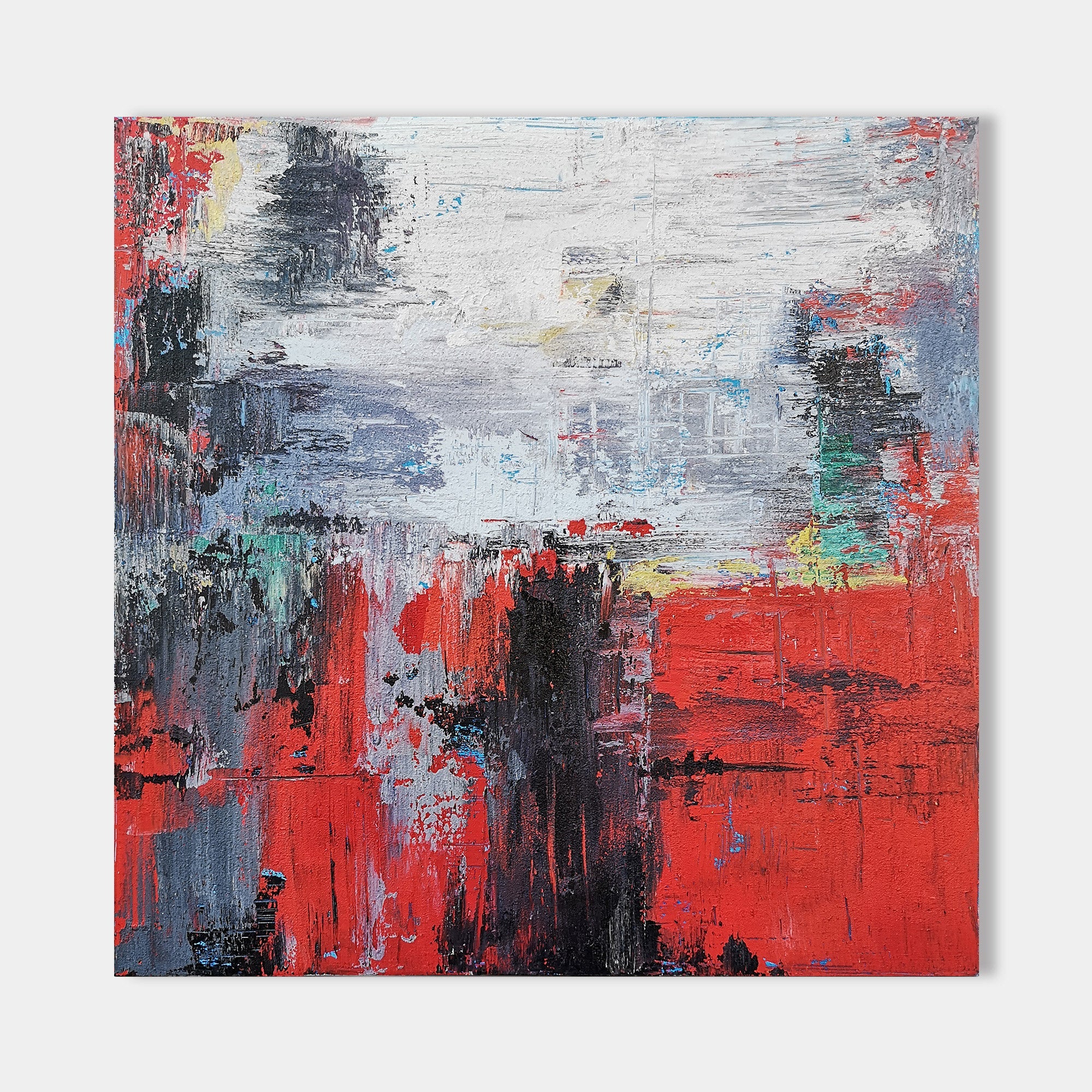 Red Abstract Painting #IS48