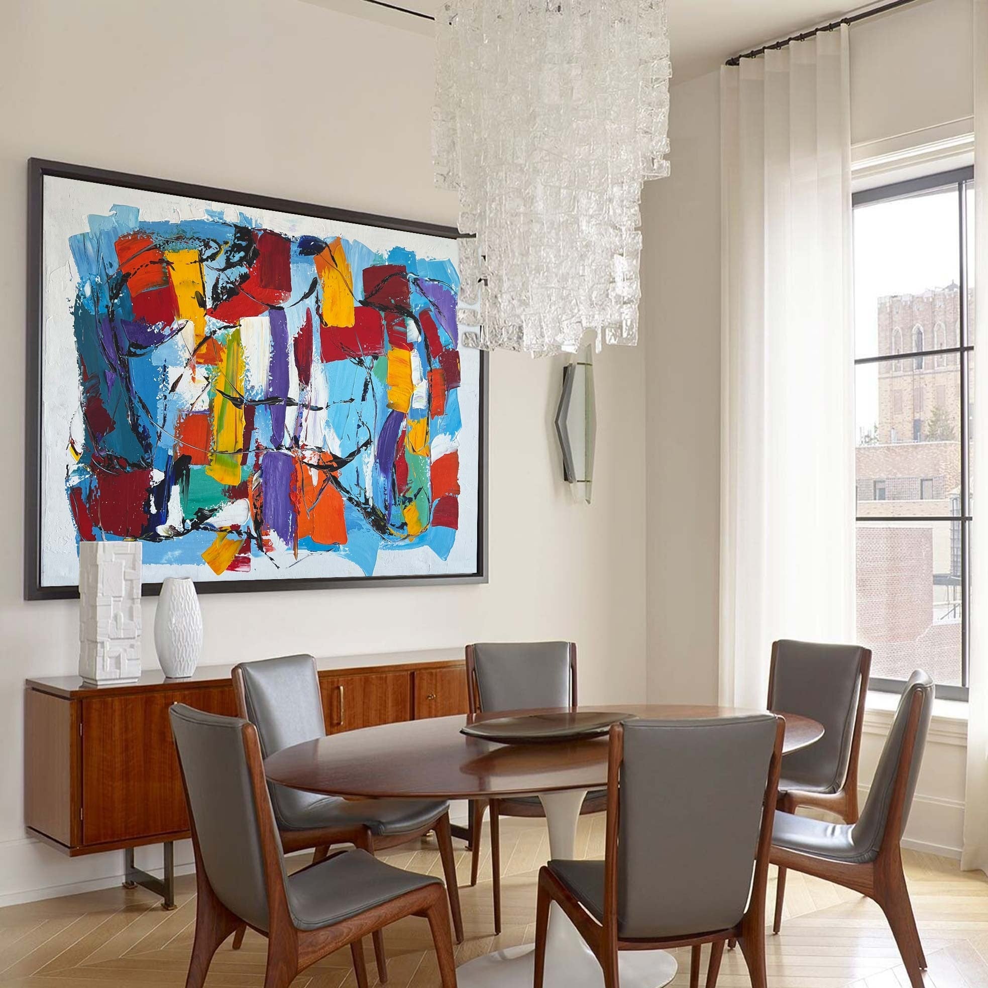 Colorful Abstract Painting #ABAH57