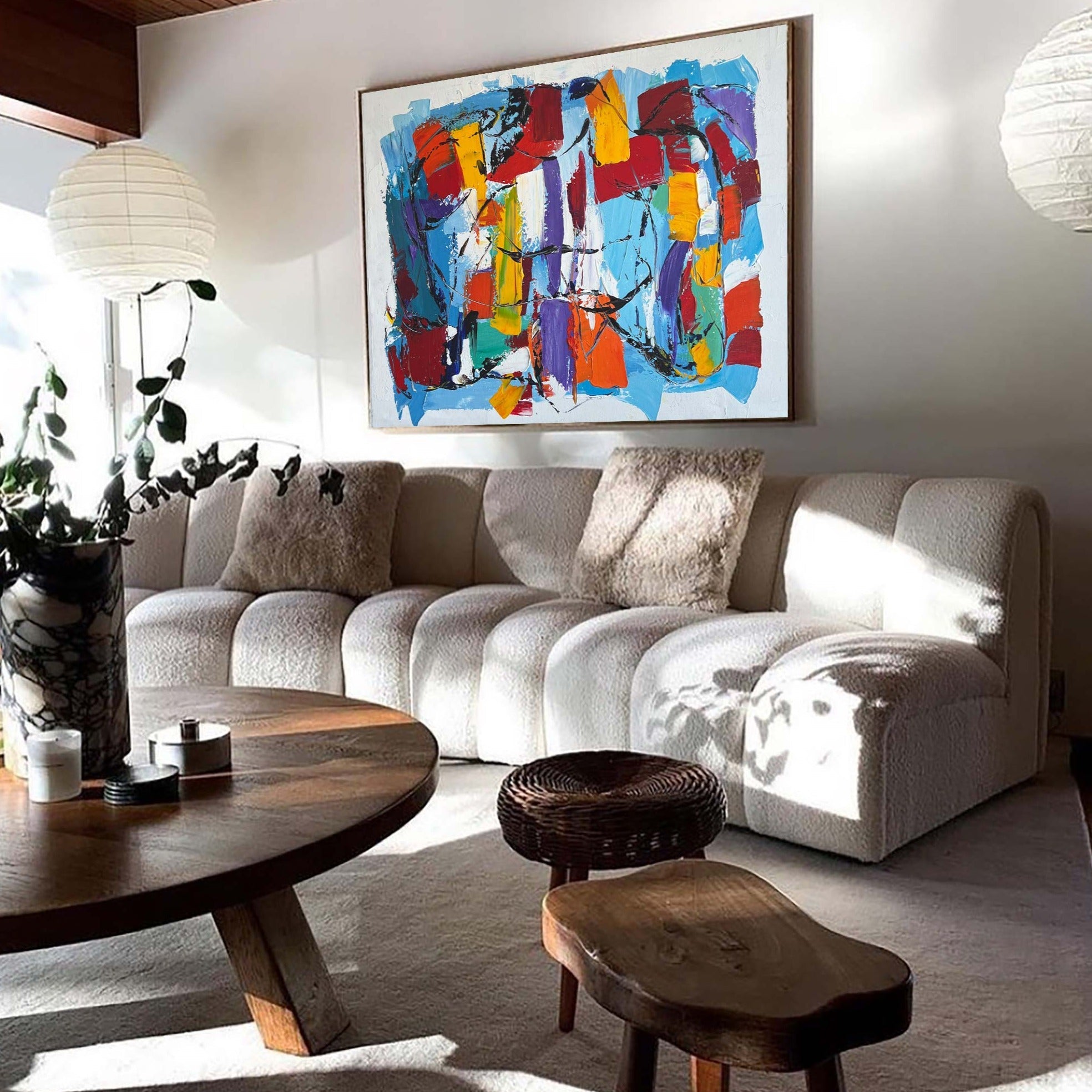 Colorful Abstract Painting #ABAH57