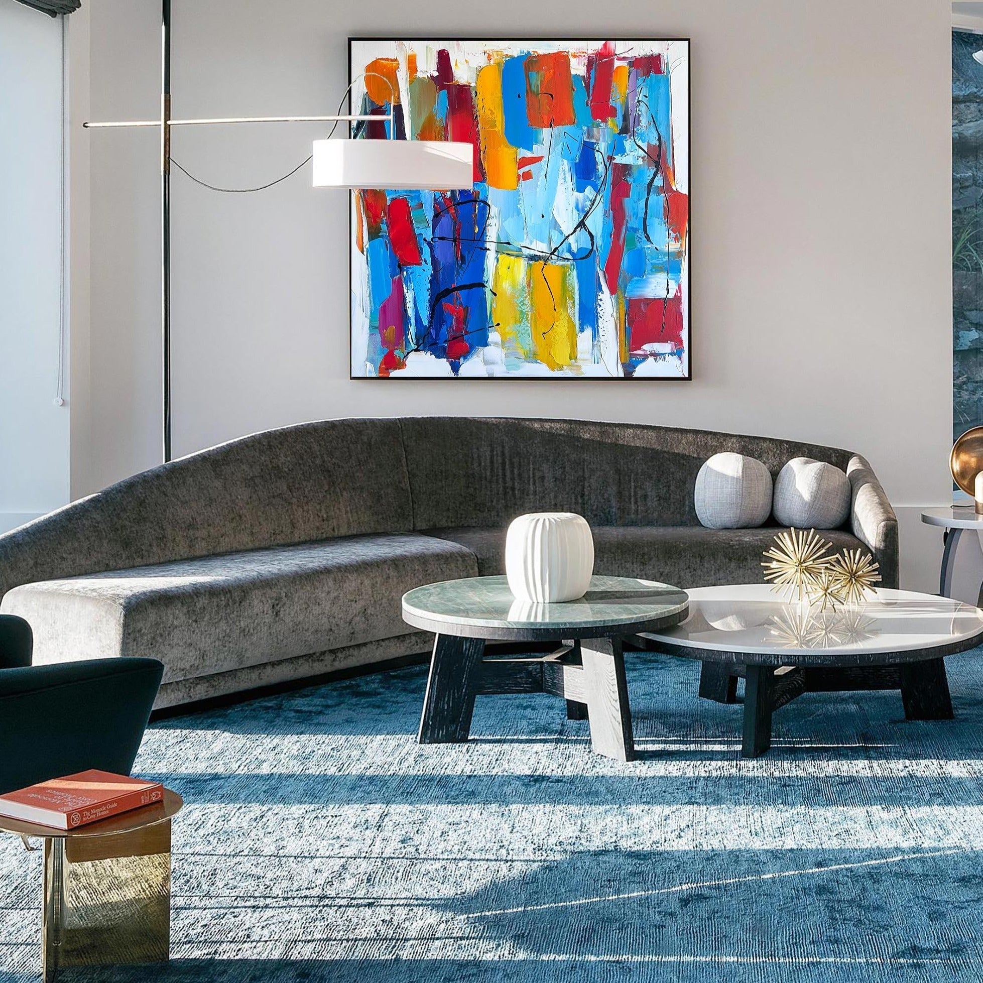Colorful Square Abstract Painting #ABAS64