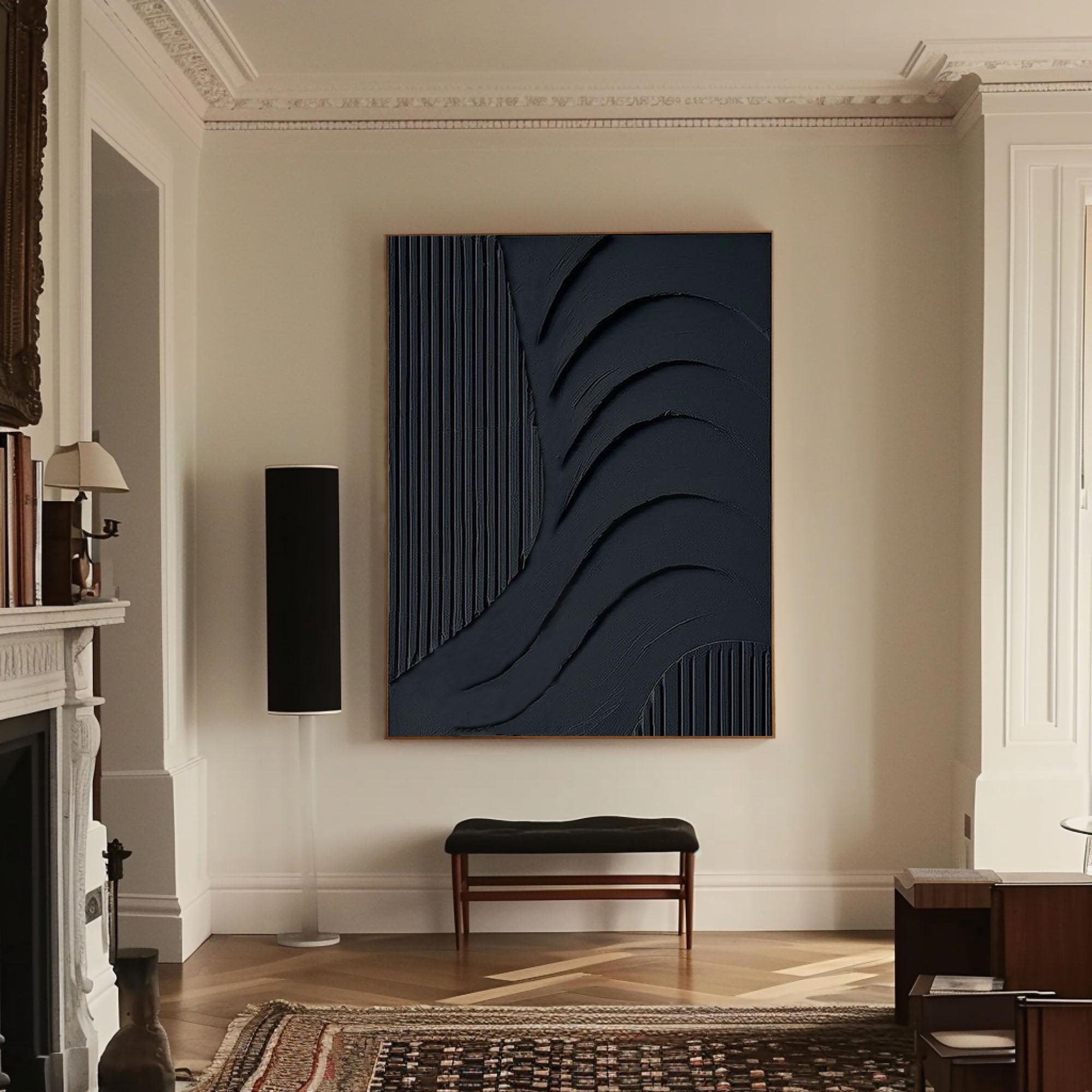 Black Minimalist Painting #BM 057