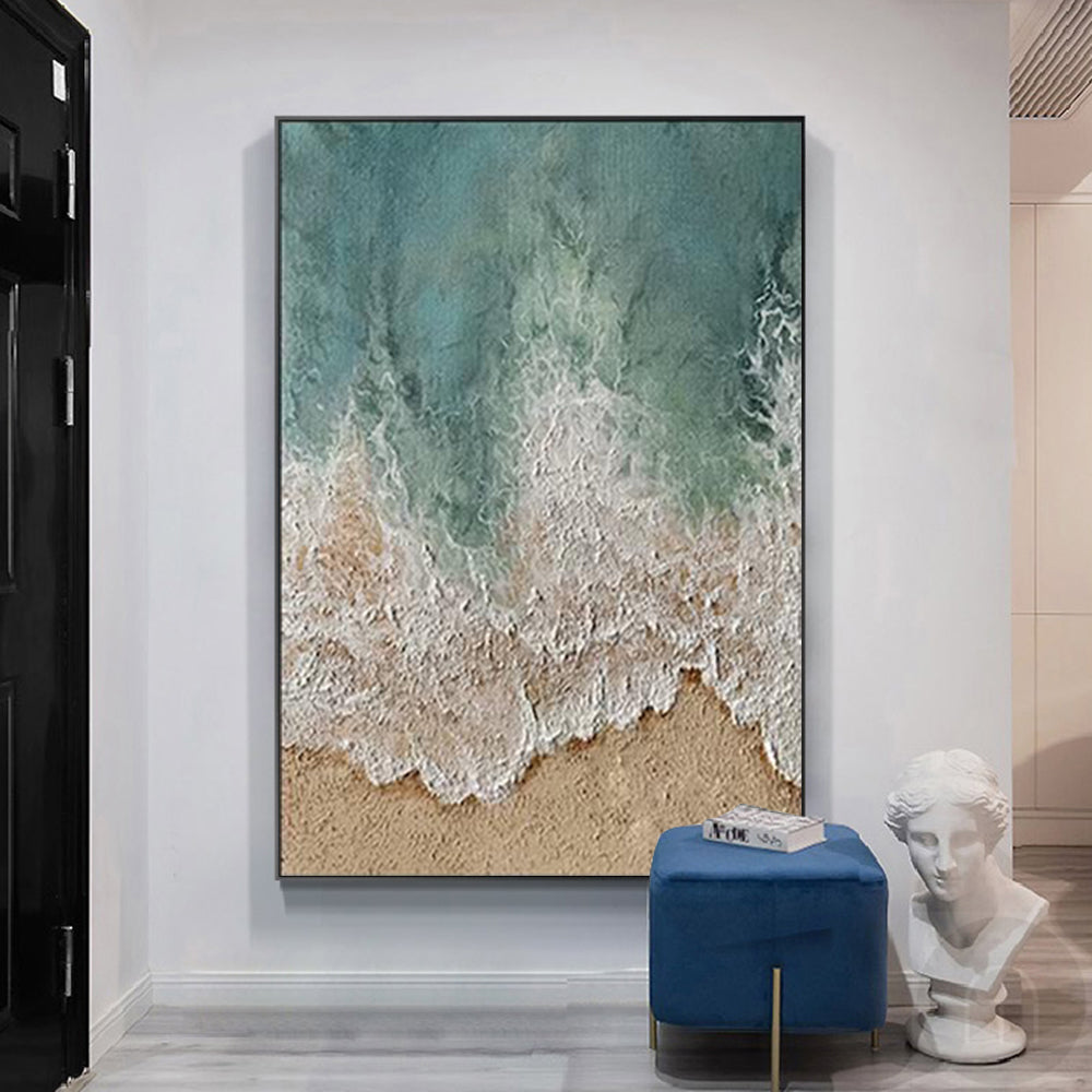 Peinture abstraite de paysage marin #ABSV25