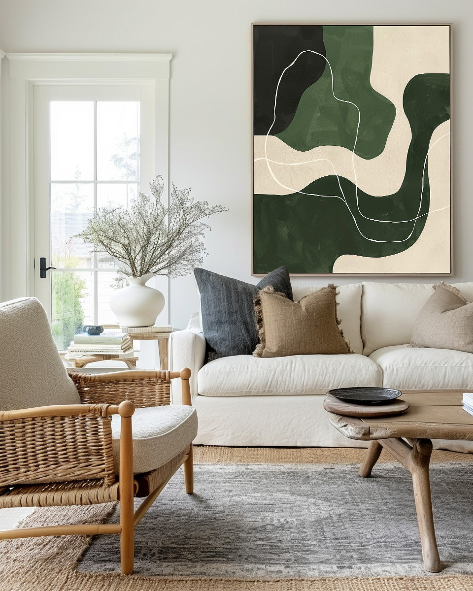 Modern Green Painting #ABAV449