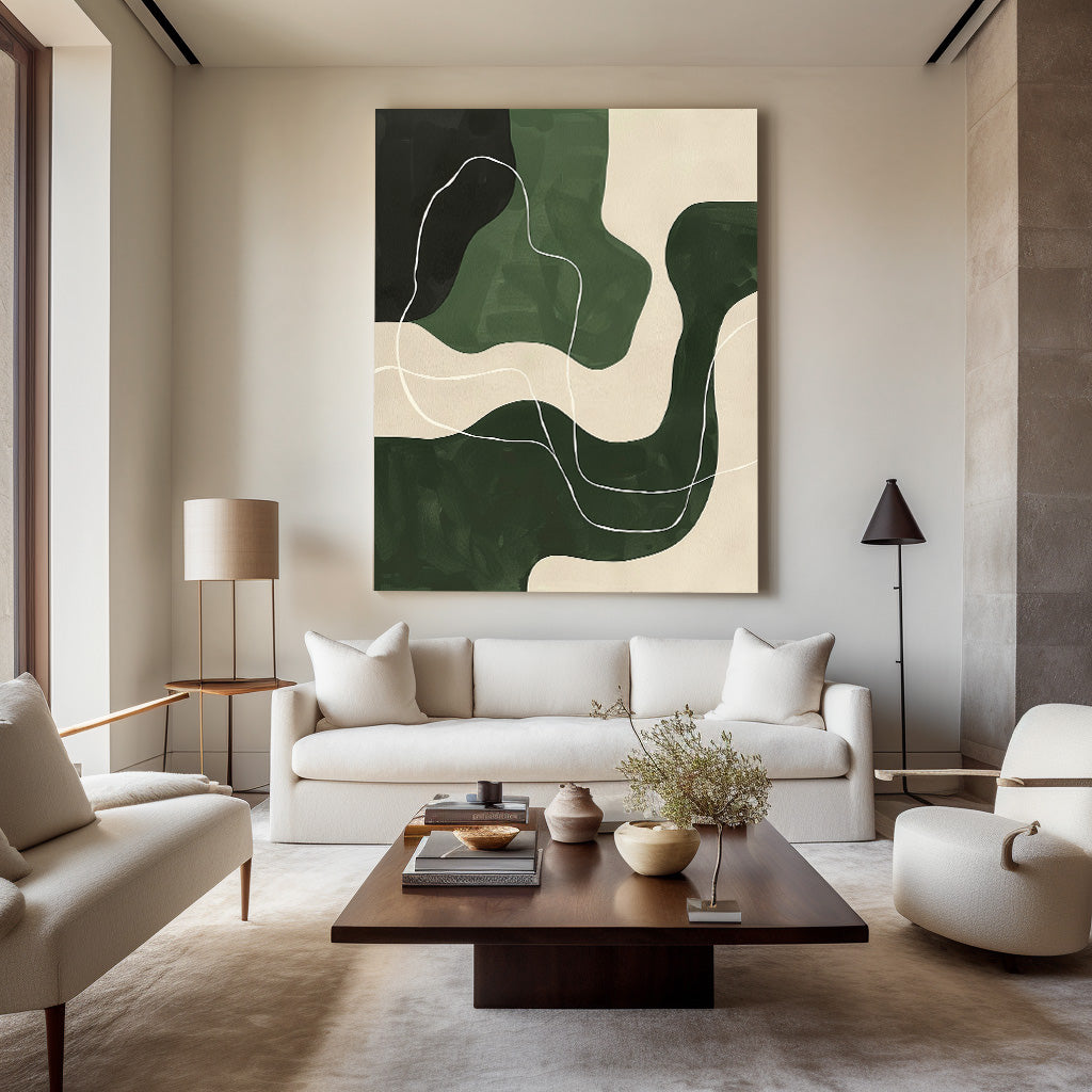 Modern Green Painting #ABAV449