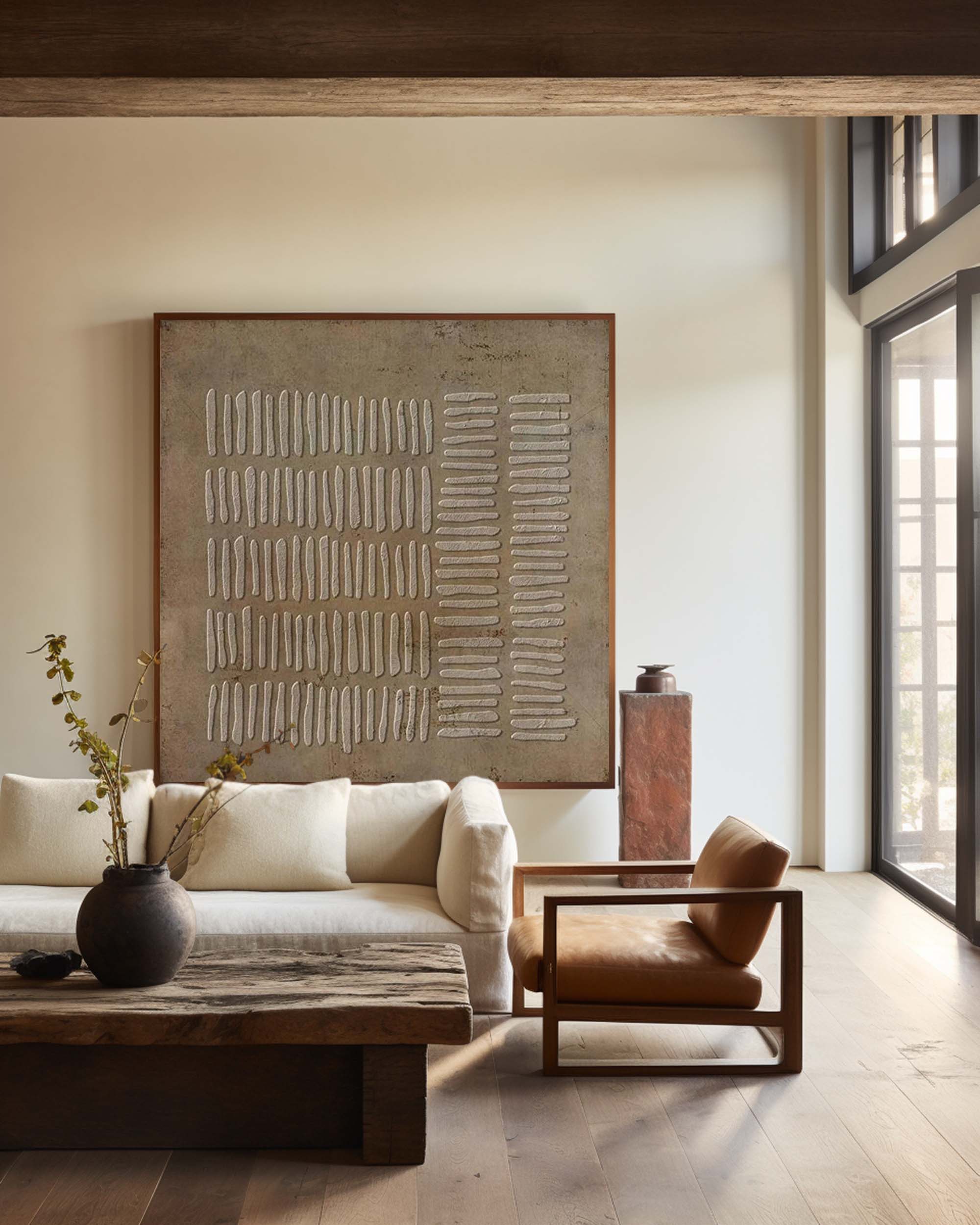 Wabi-sabi Minimalist Painting #ABAS109