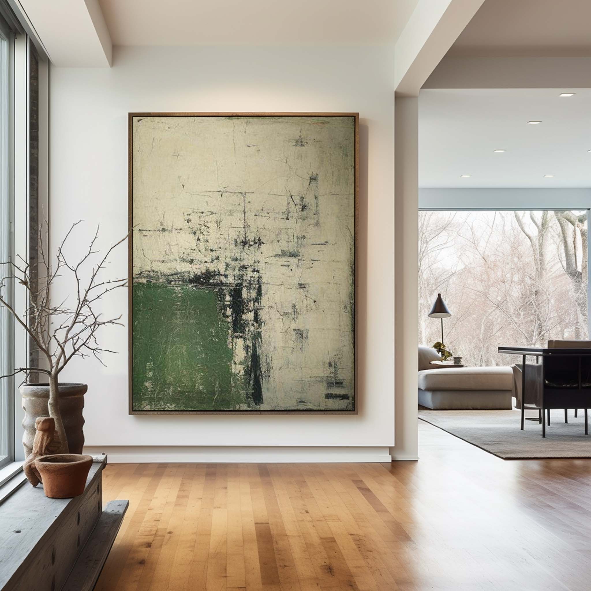 Modern Green Painting #ABAV413