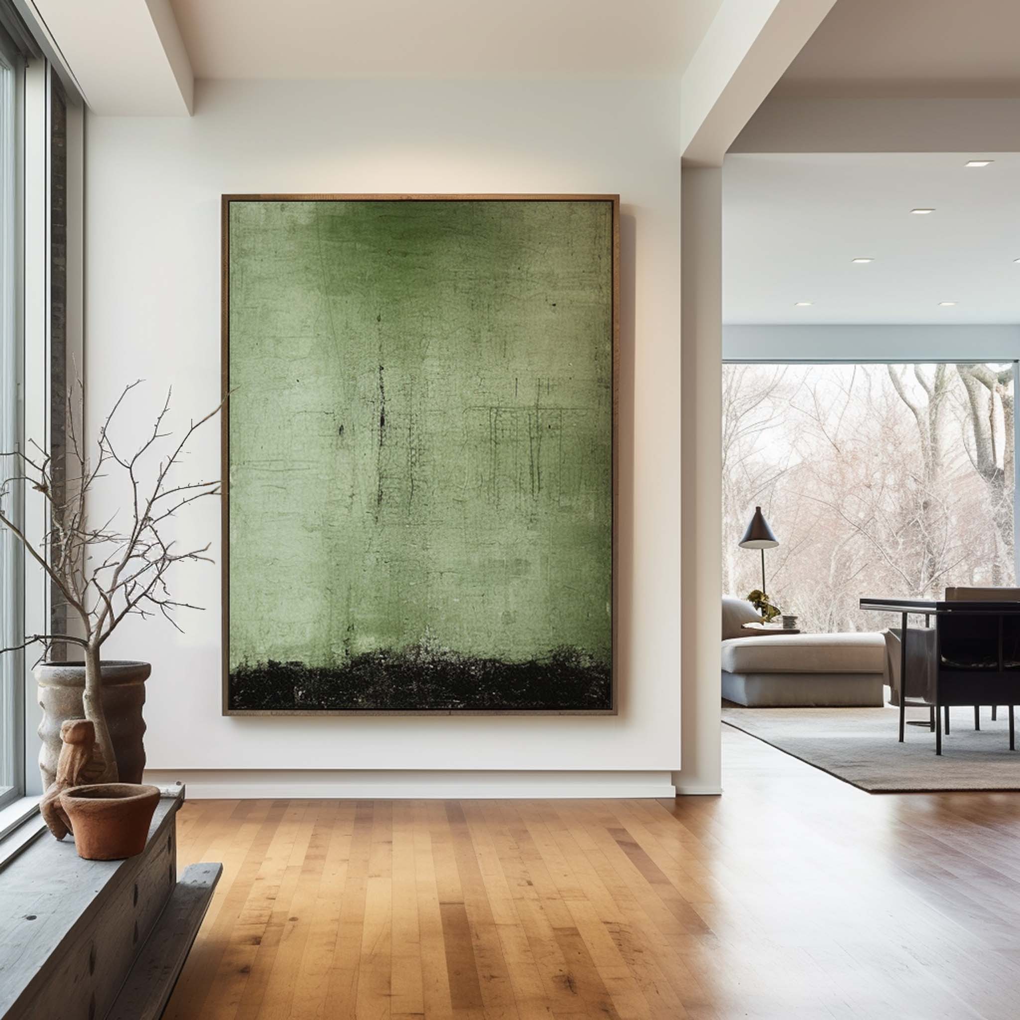 Modern Green Painting #ABAV412