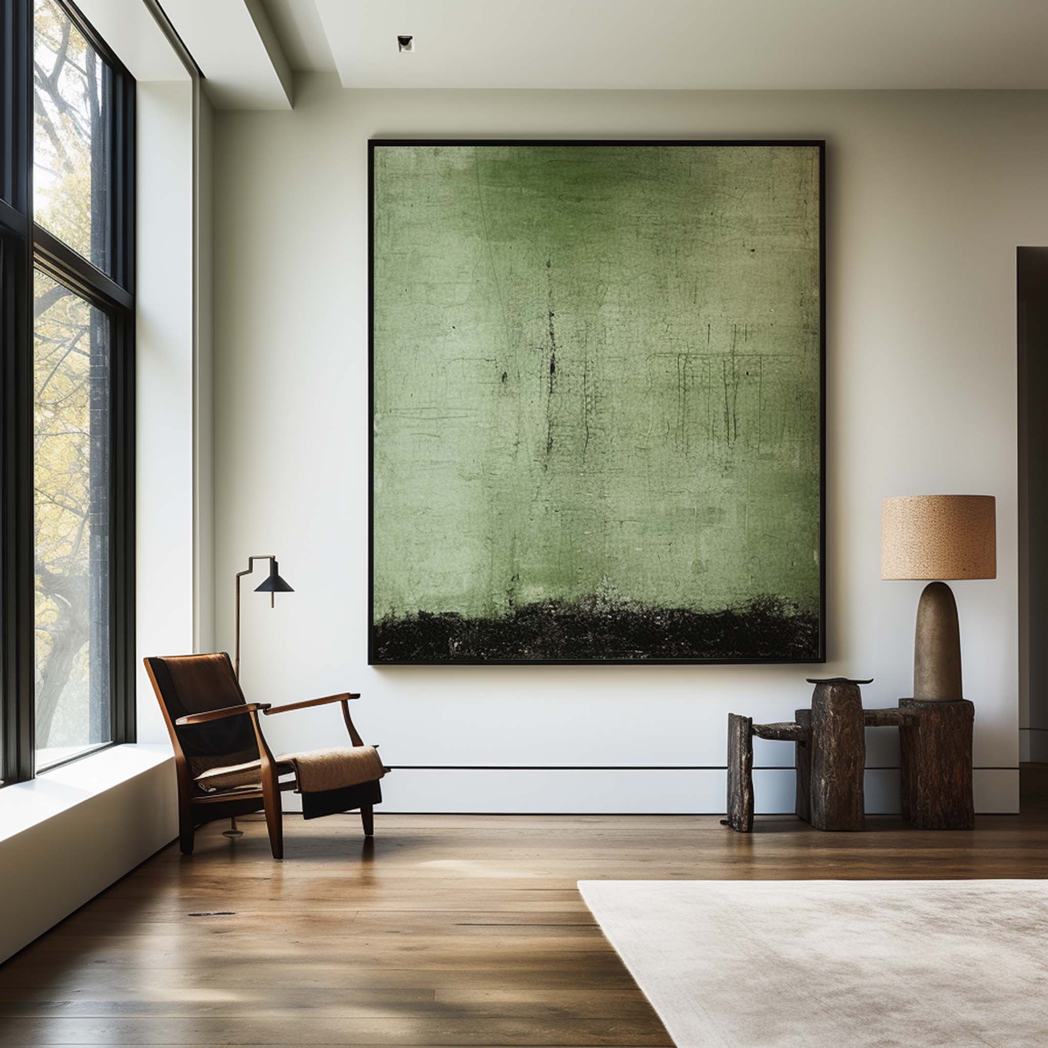 Modern Green Painting #ABAV412