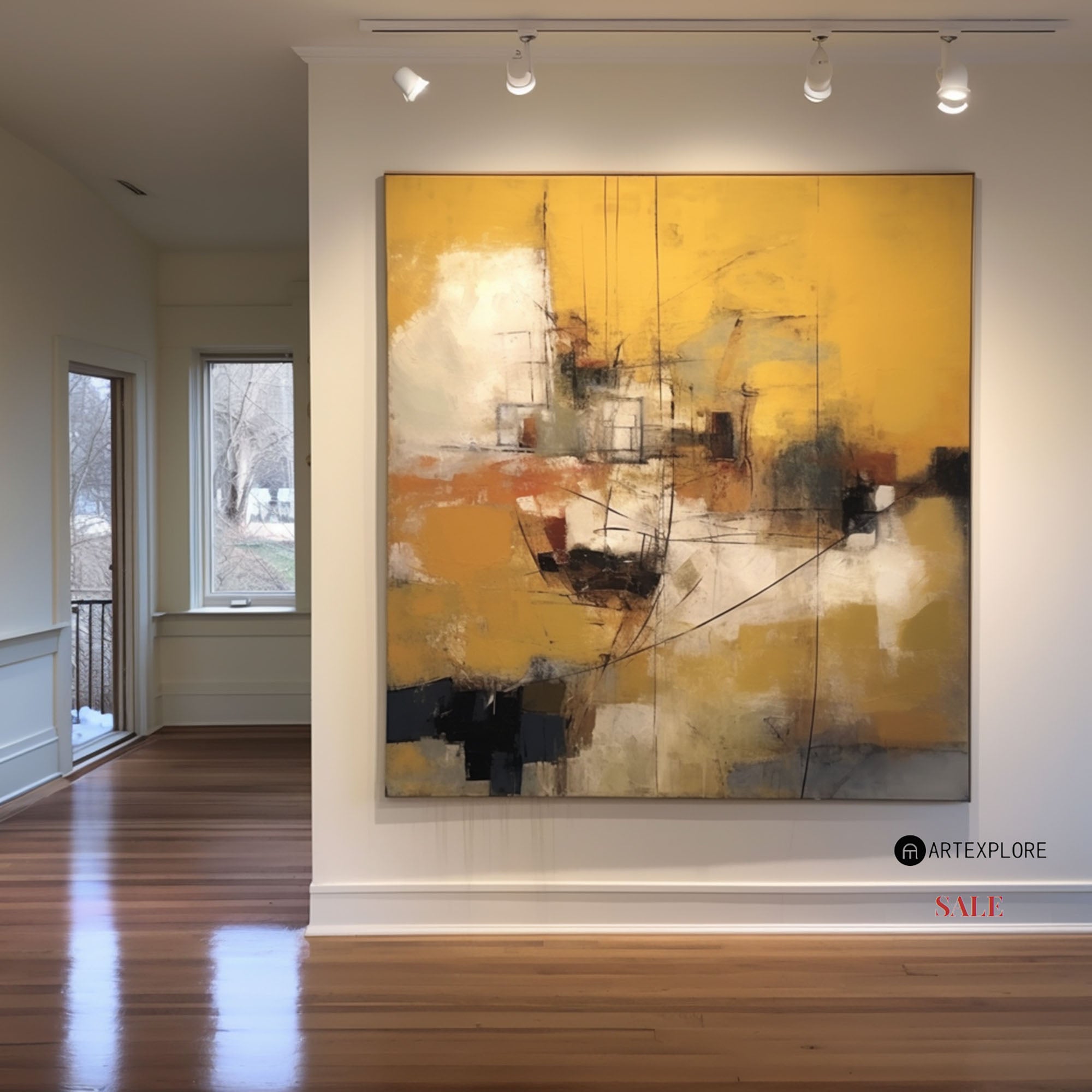 Modern Abstract Painting #ABAS166
