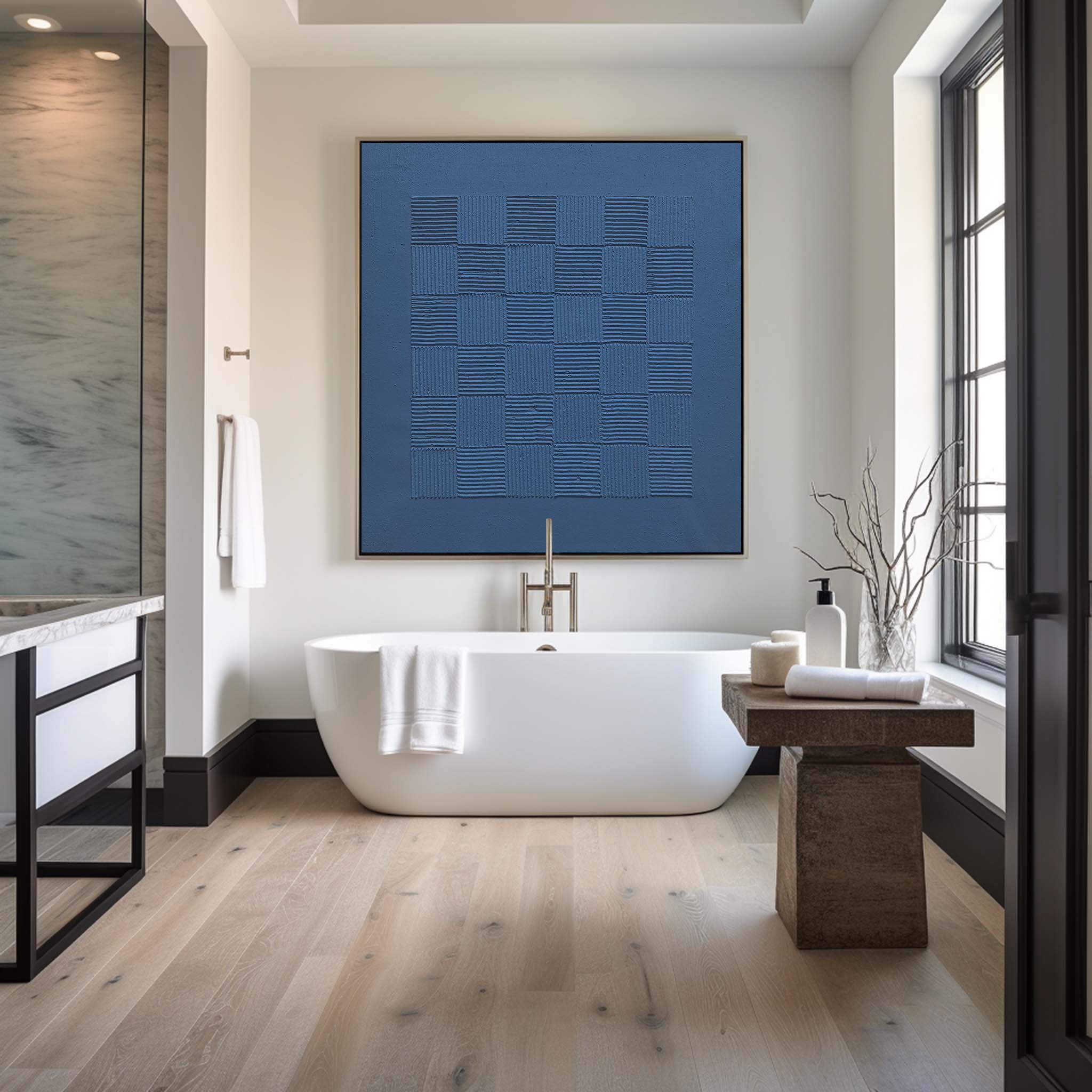 Blue Minimalist Painting #ABAS116