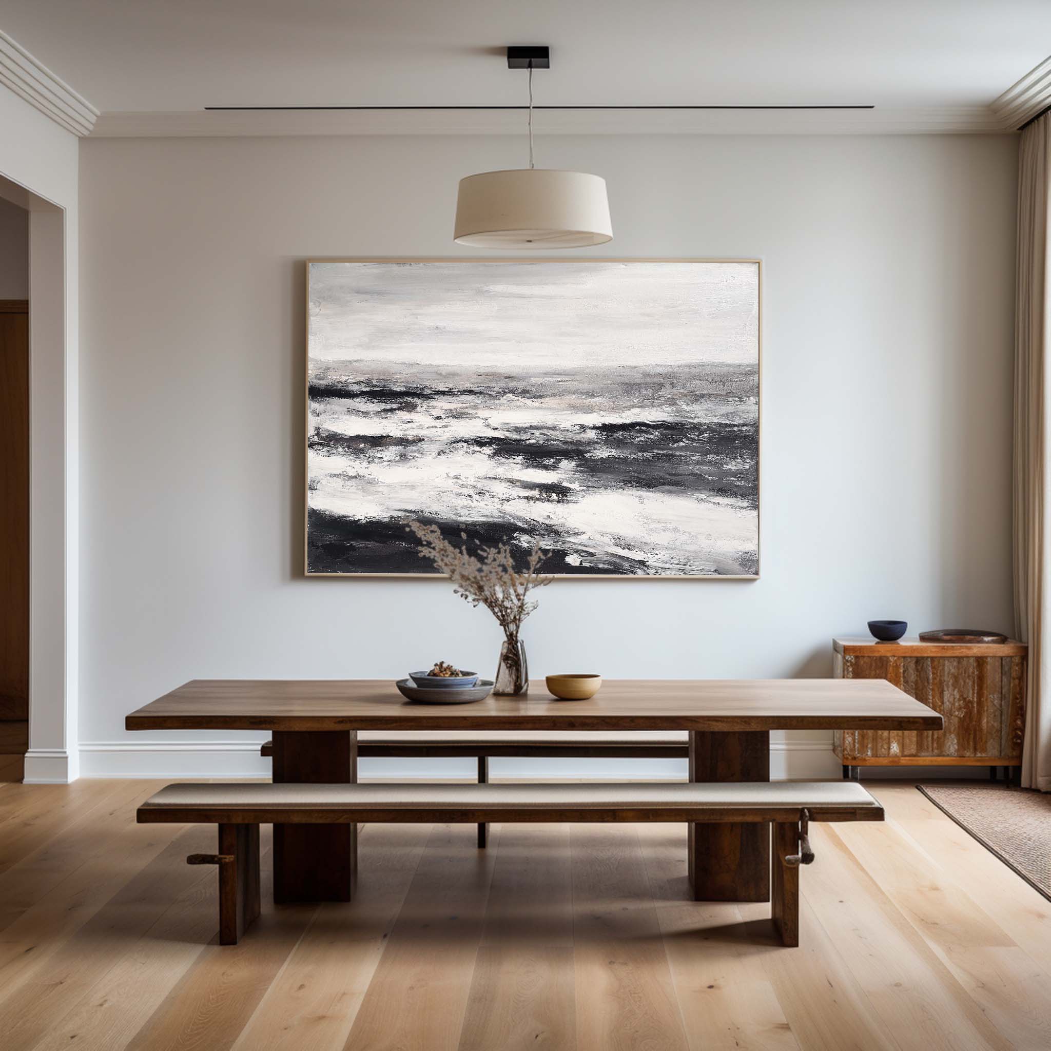 Black And White Beach Art #ABSH29