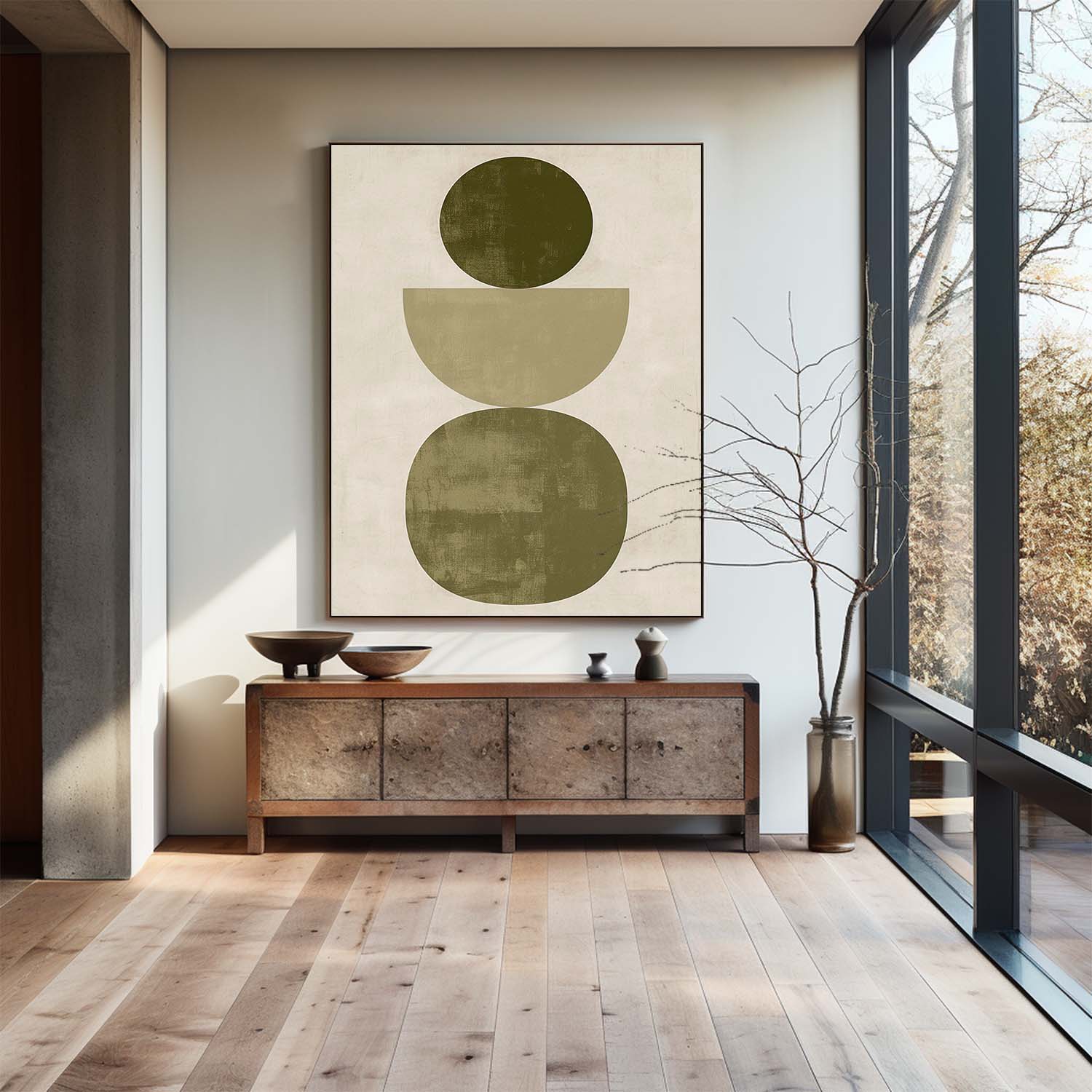 Modern Geometric Abstract Painting #ABAV463