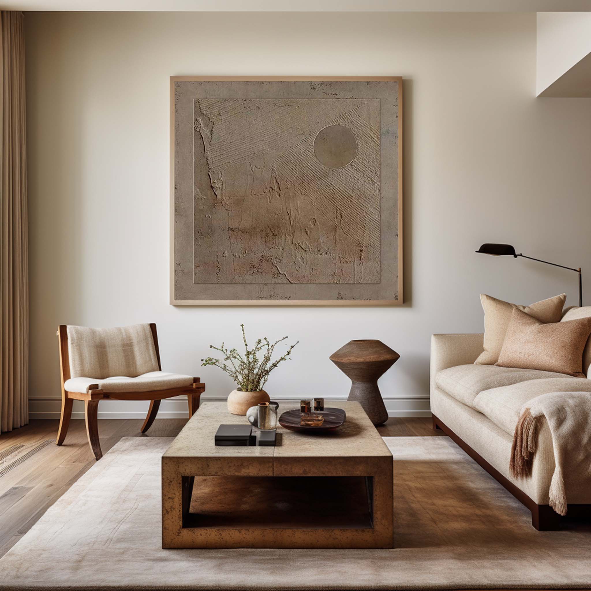 Wabi-sabi Minimalist Painting #ABAS110