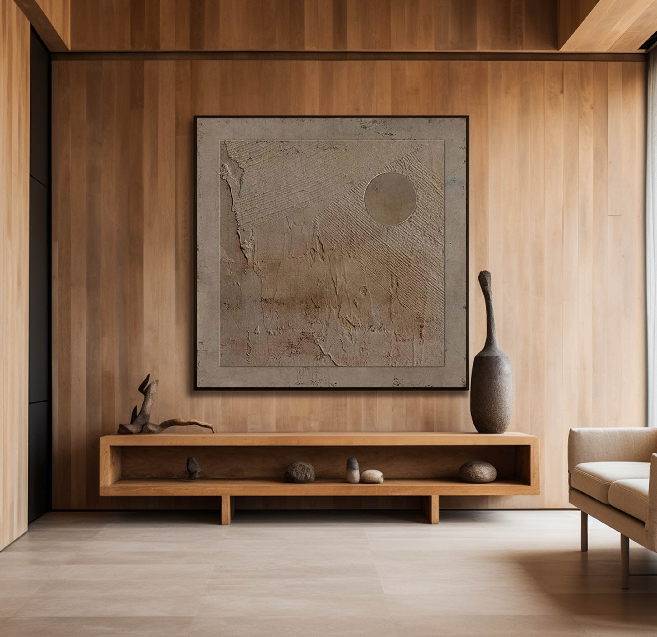 Wabi-sabi Minimalist Painting #ABAS110