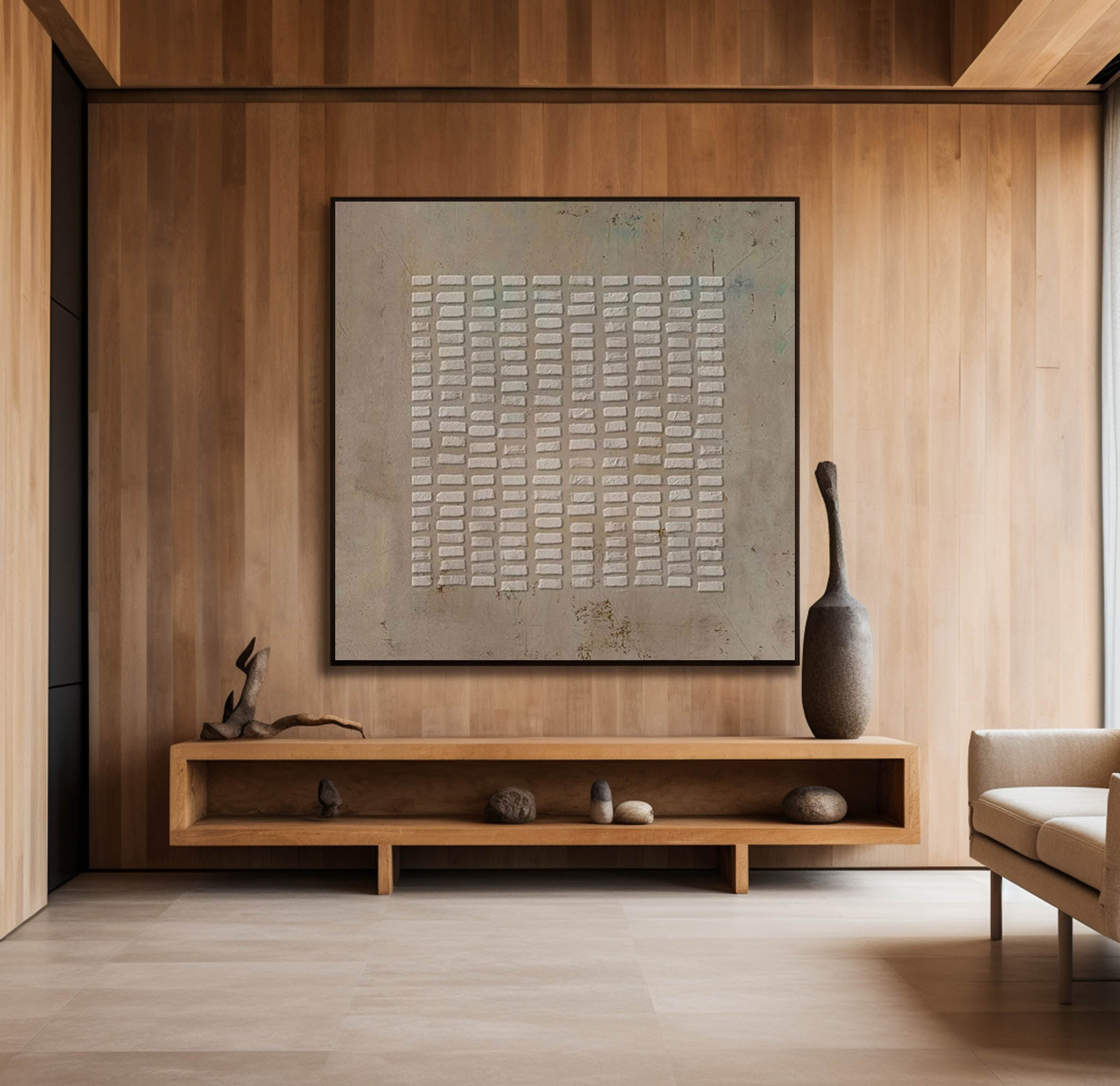 Wabi-sabi Minimalist Painting #ABAS106