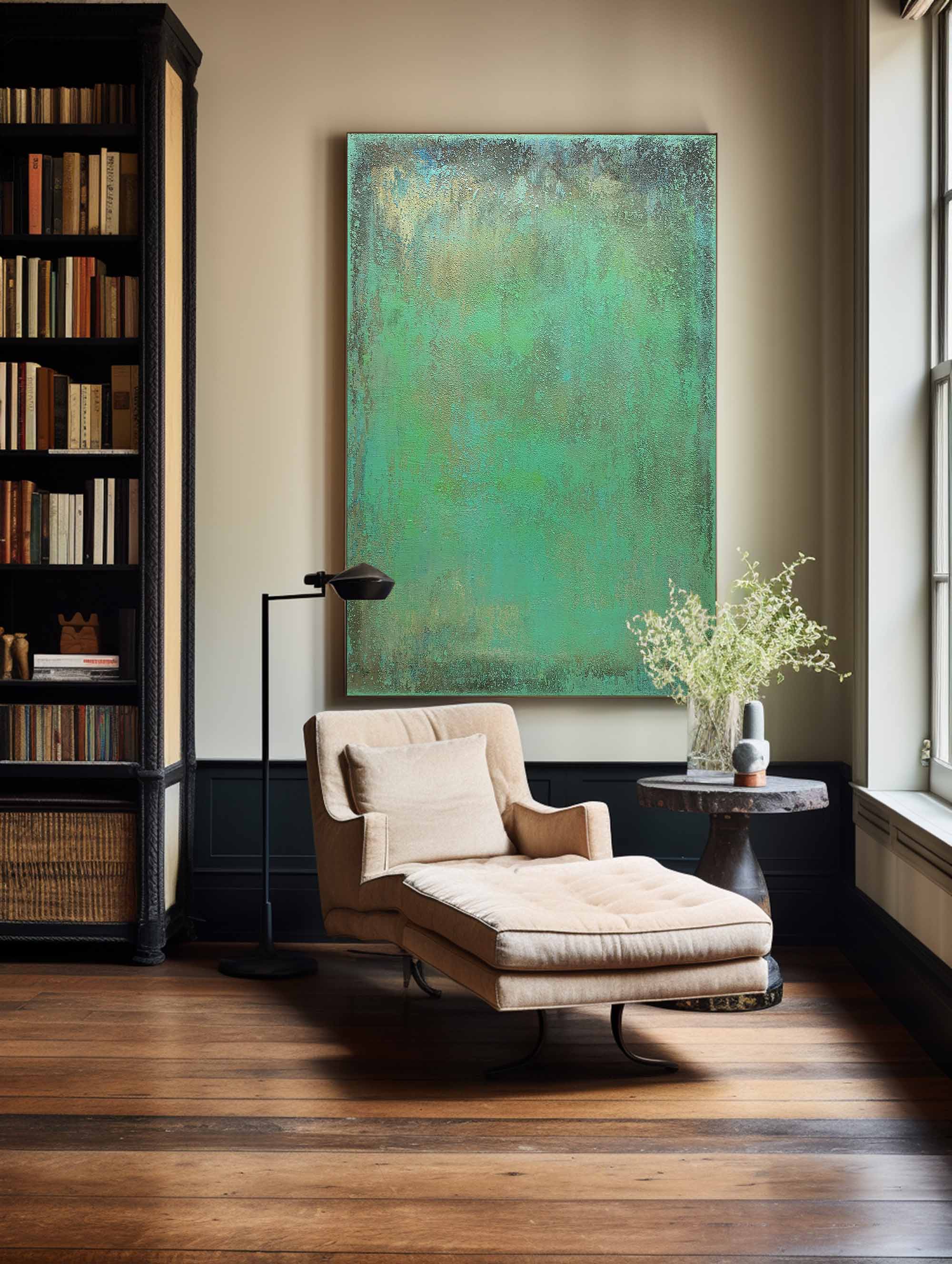 Abstract Green Painting #ABAV112