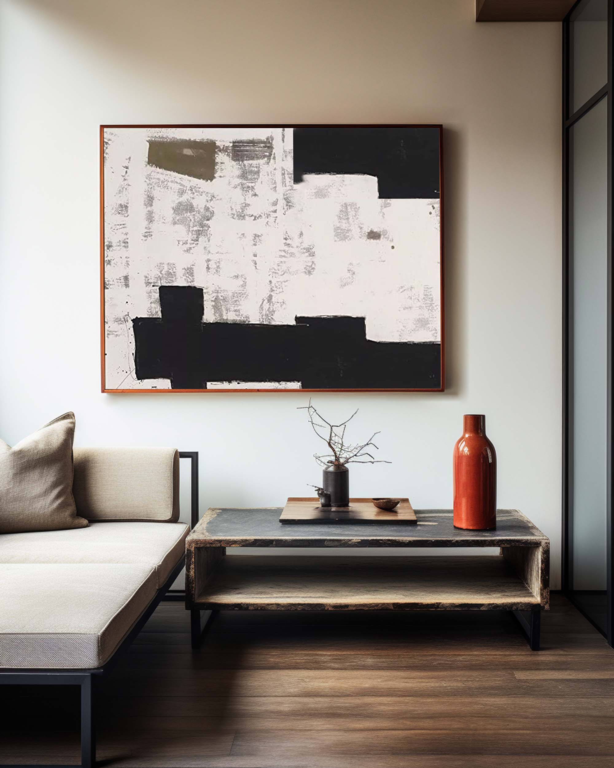 Wabi-sabi Minimalist Painting #ABAH98