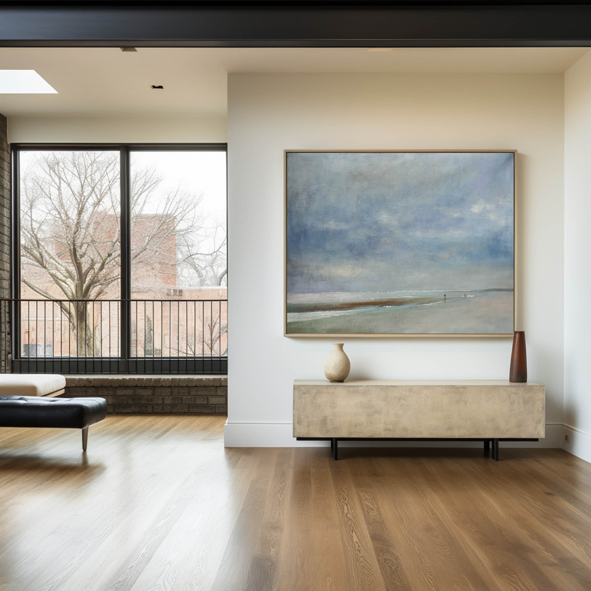 Seaside Scenery Abstract Painting #ABSH10
