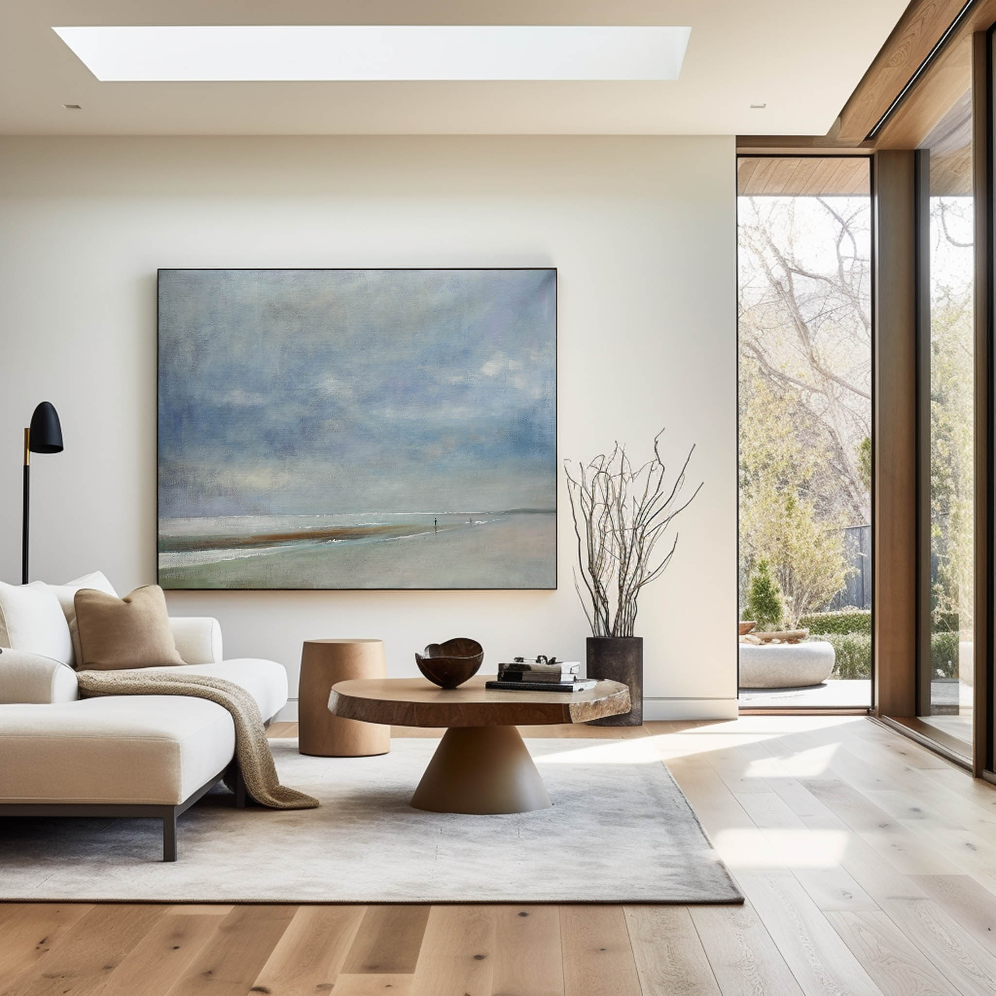 Seaside Scenery Abstract Painting #ABSH10
