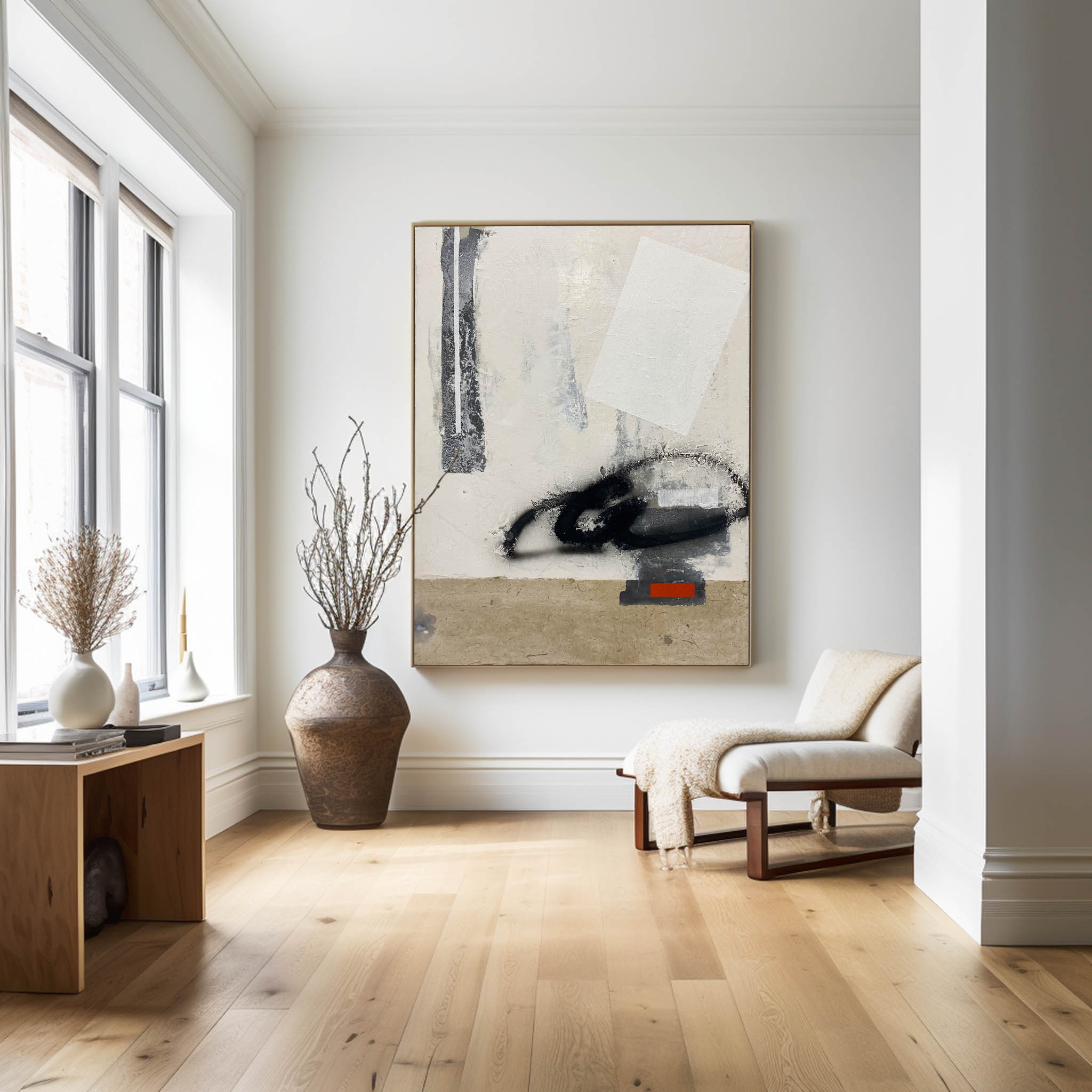 Brown Abstract Painting #ABAV173