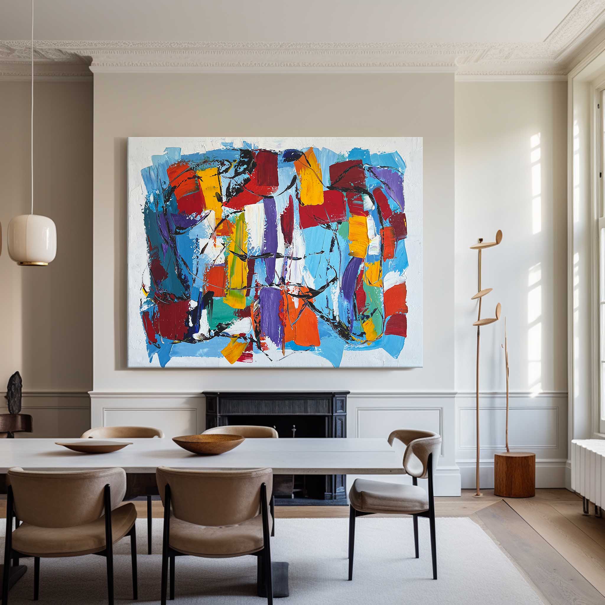 Colorful Abstract Painting #ABAH57