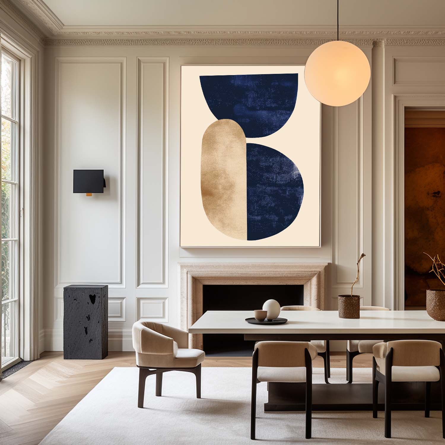 Modern Geometric Abstract Painting #ABAV458