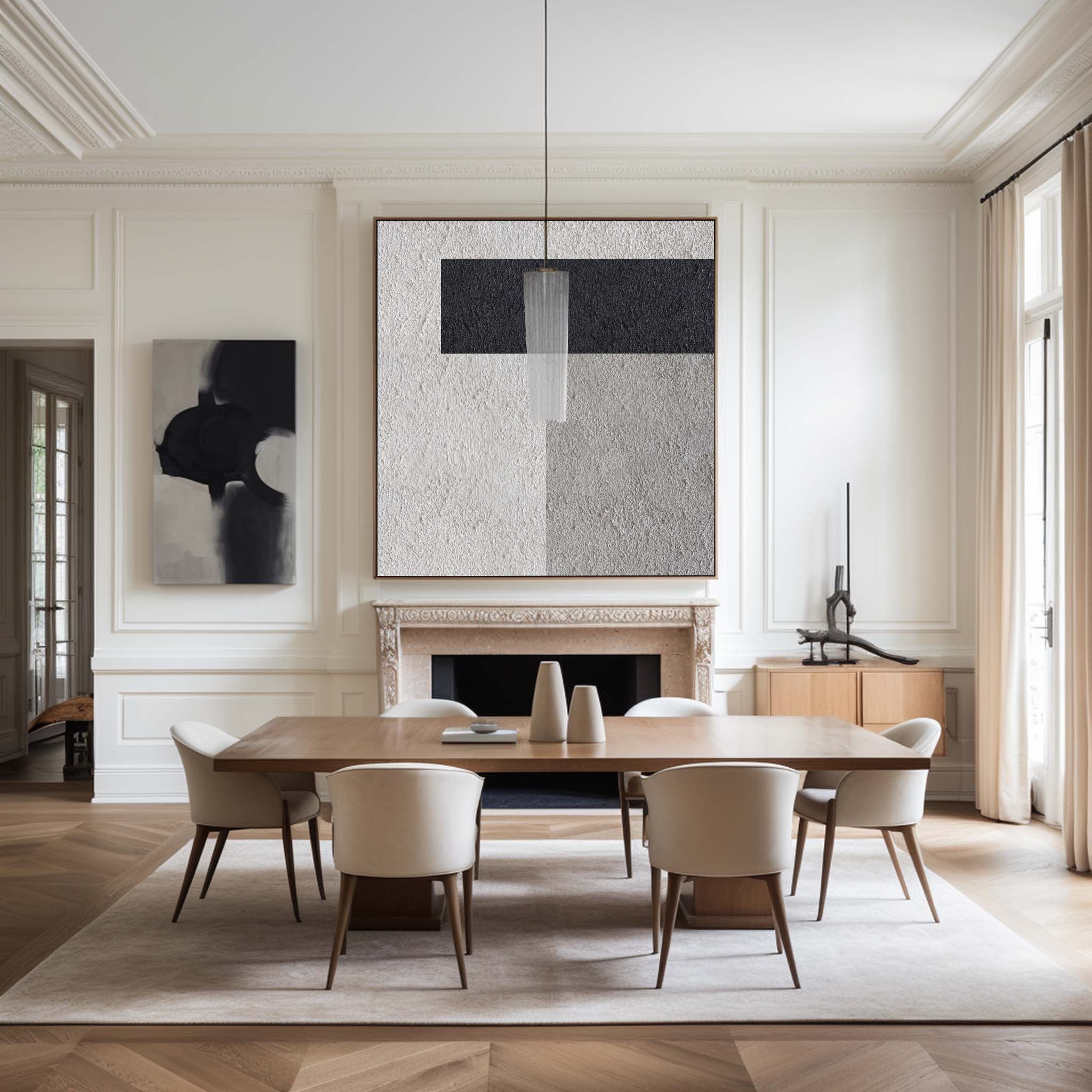Black White Grey Minimalist Art #ABAS39