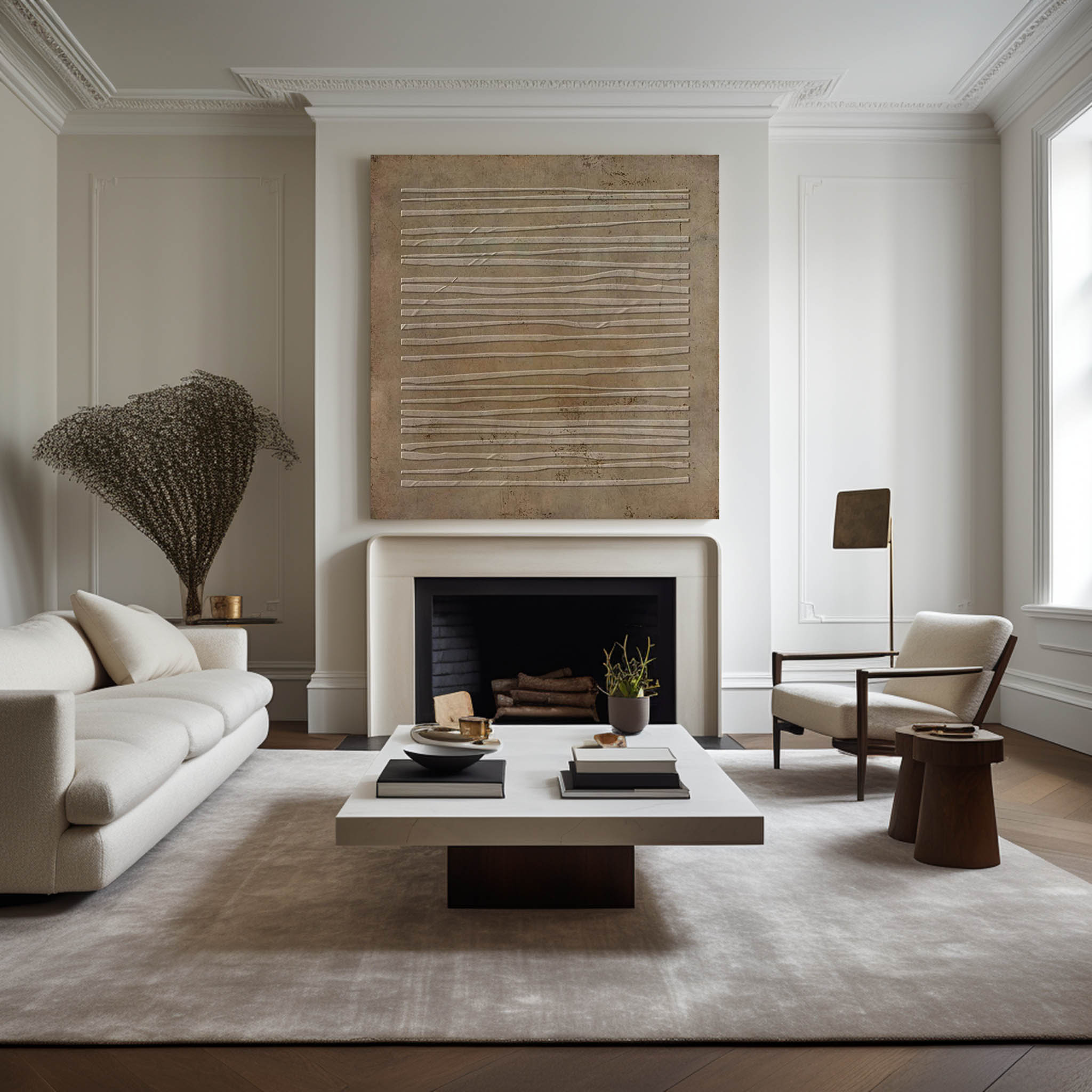 Wabi-sabi Minimalist Painting #ABAS107