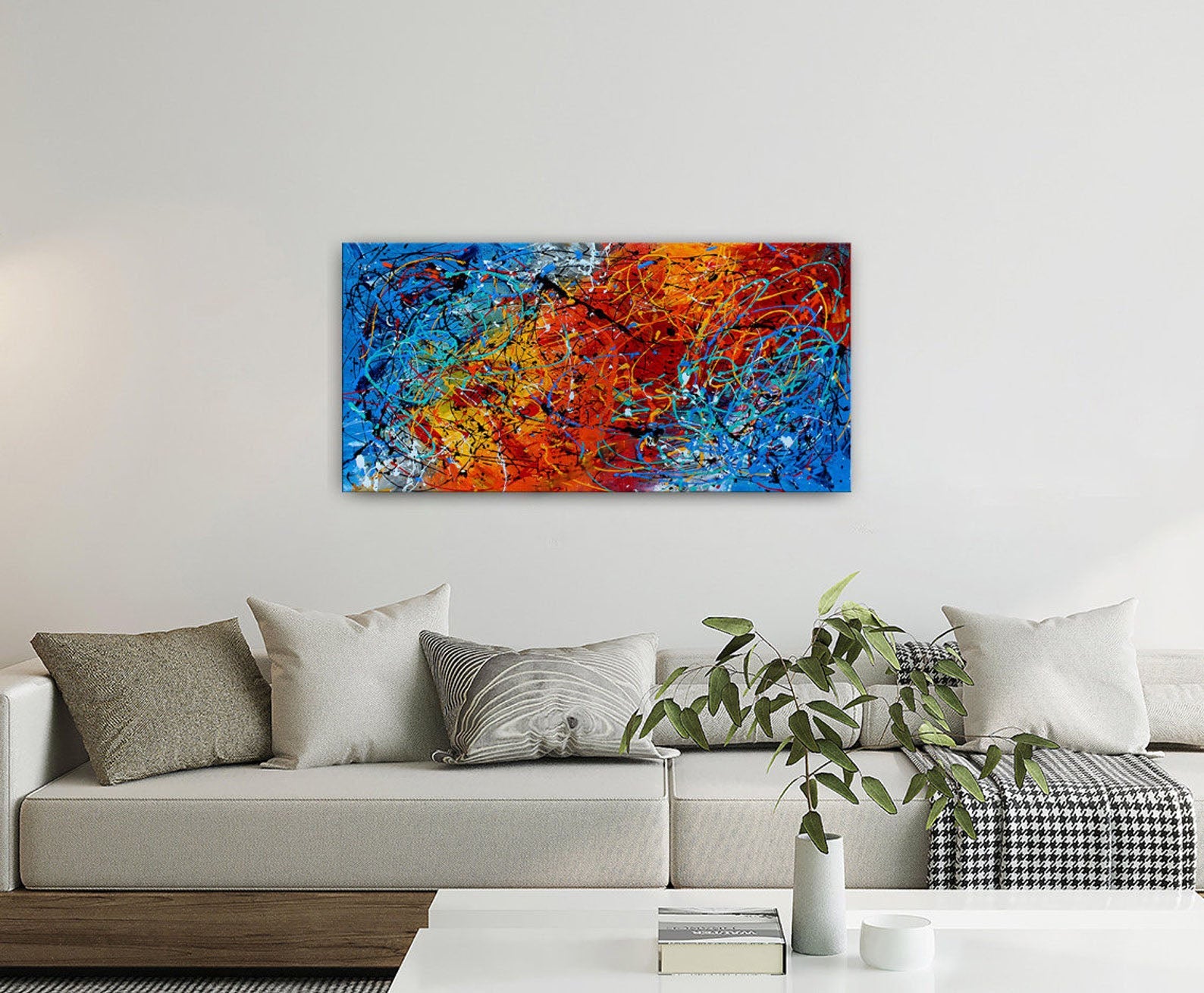 Colorful Art: Abstract Art Paintings for Home Interiors #CWA 003