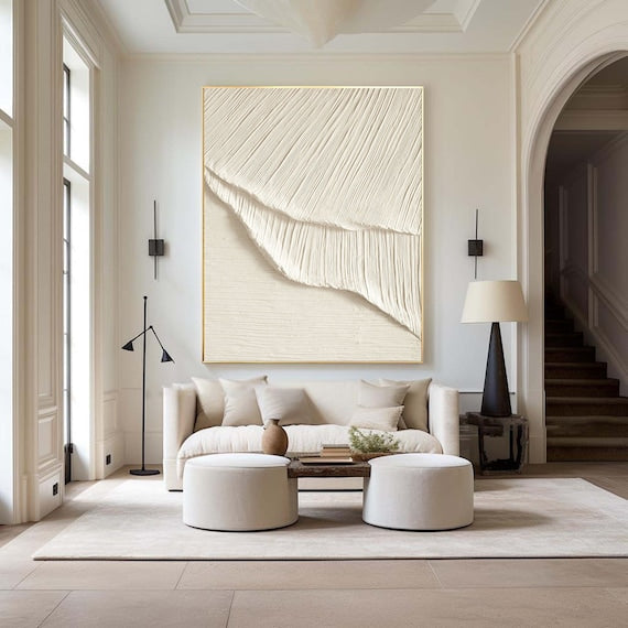 White Minimalist Painting #WM 012