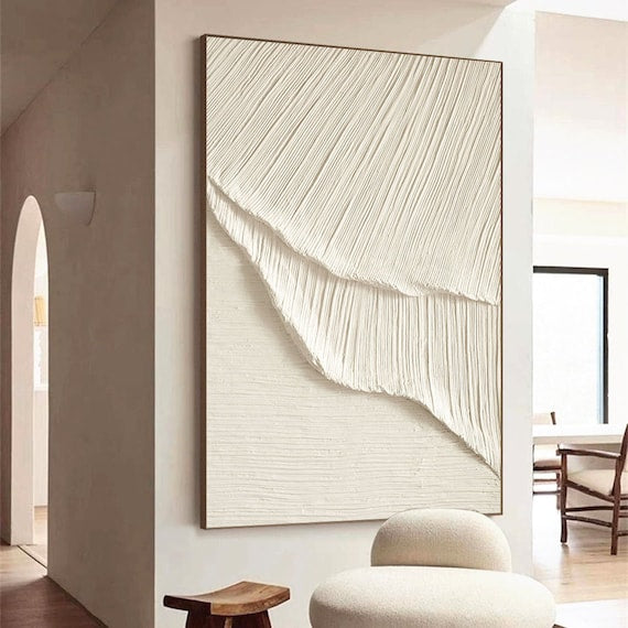 White Minimalist Painting #WM 012