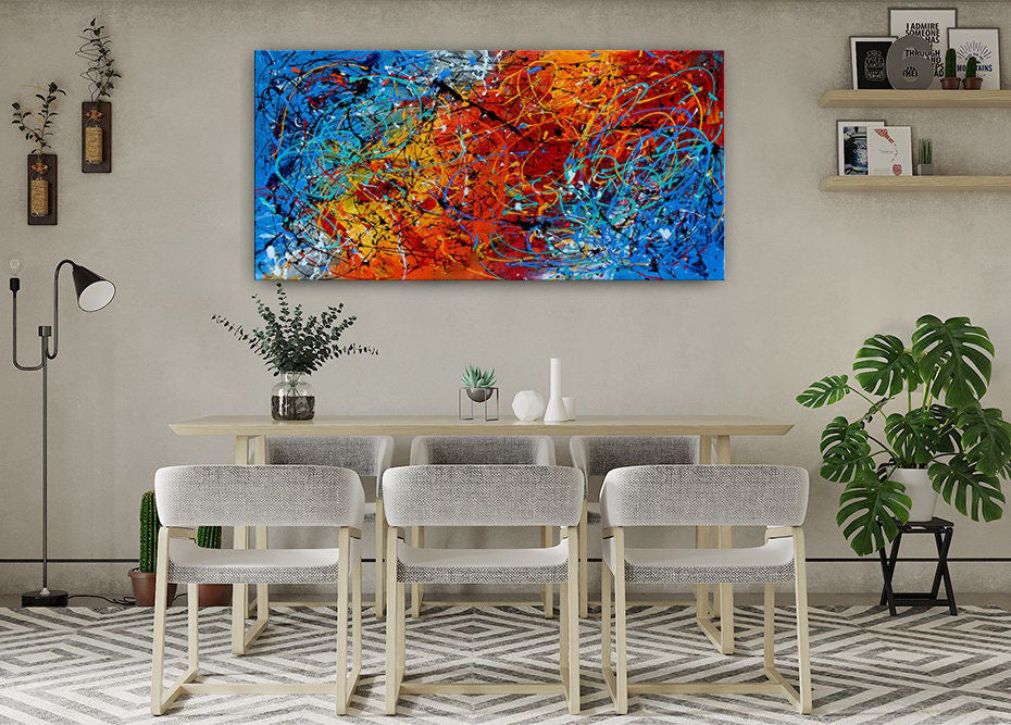 Colorful Art: Abstract Art Paintings for Home Interiors #CWA 003