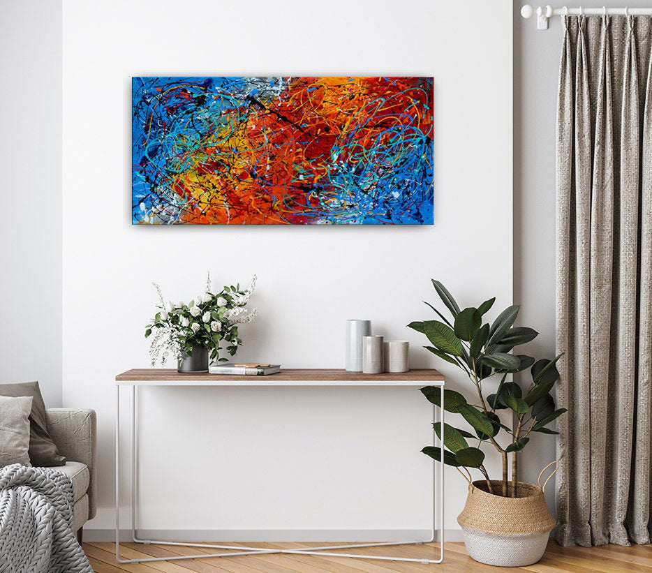 Colorful Art: Abstract Art Paintings for Home Interiors #CWA 003