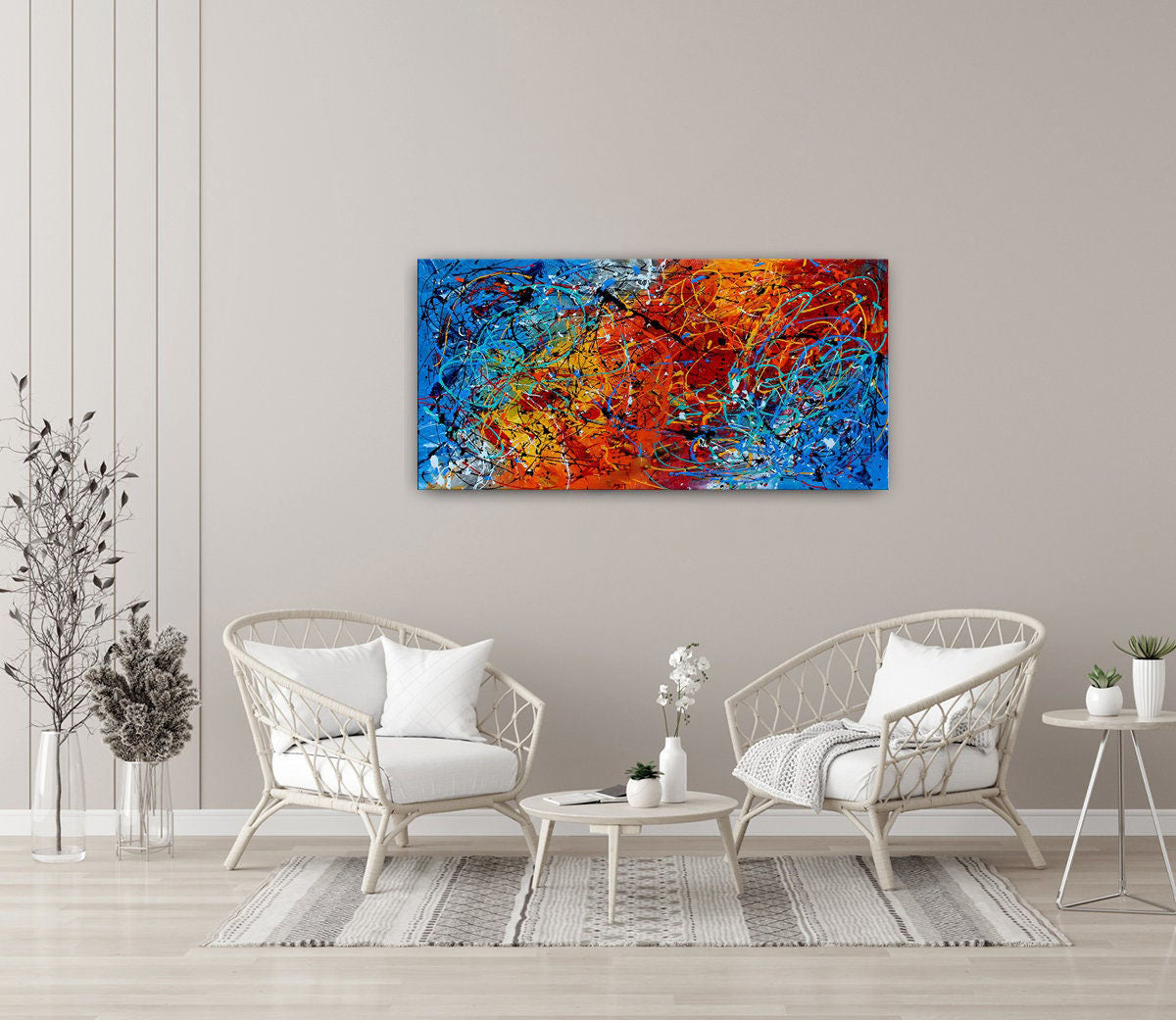 Colorful Art: Abstract Art Paintings for Home Interiors #CWA 003