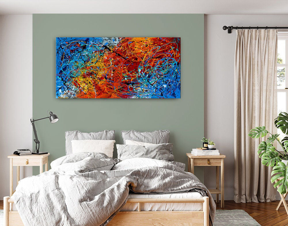 Colorful Art: Abstract Art Paintings for Home Interiors #CWA 003