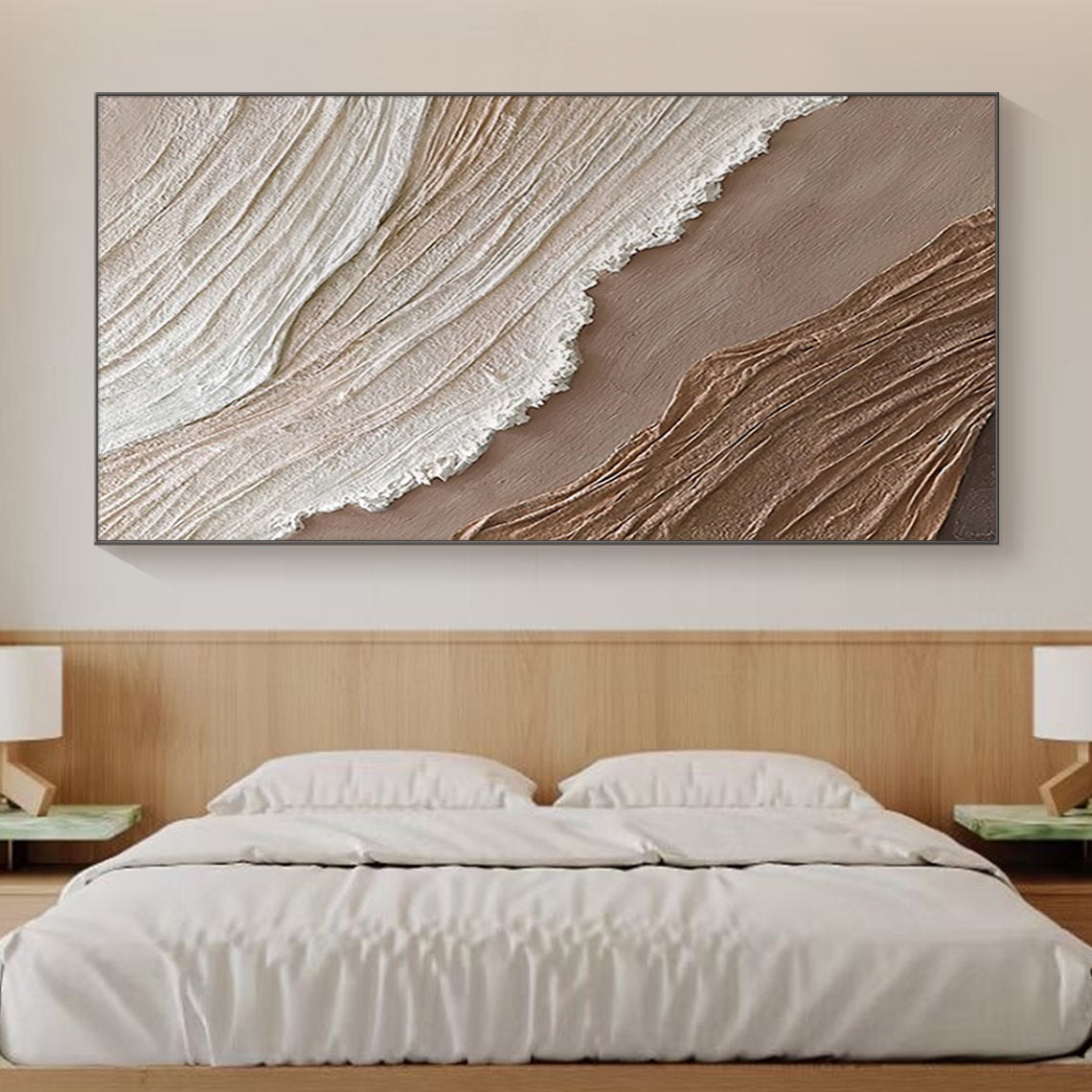 Beige & Brown Minimalist Painting #BBM 019
