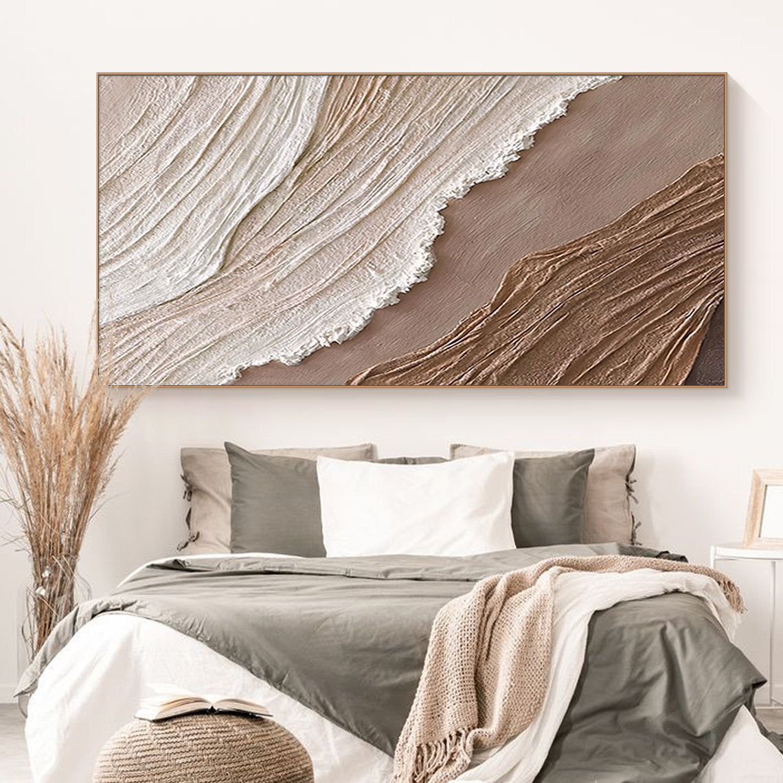 Beige & Brown Minimalist Painting #BBM 019