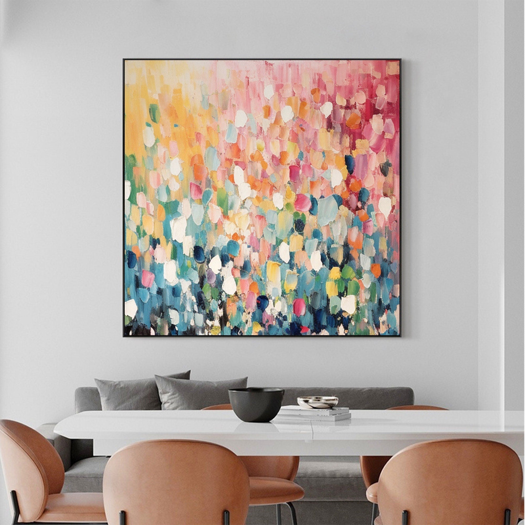 Bright and Colorful Abstract Art for Contemporary Interiors #CAP 021