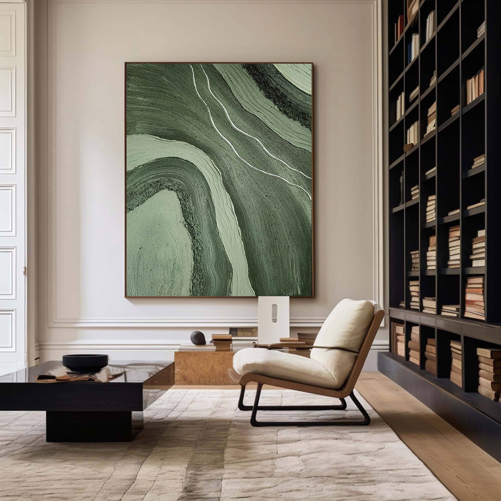 Blue & Green Minimalist Painting #BGM 021