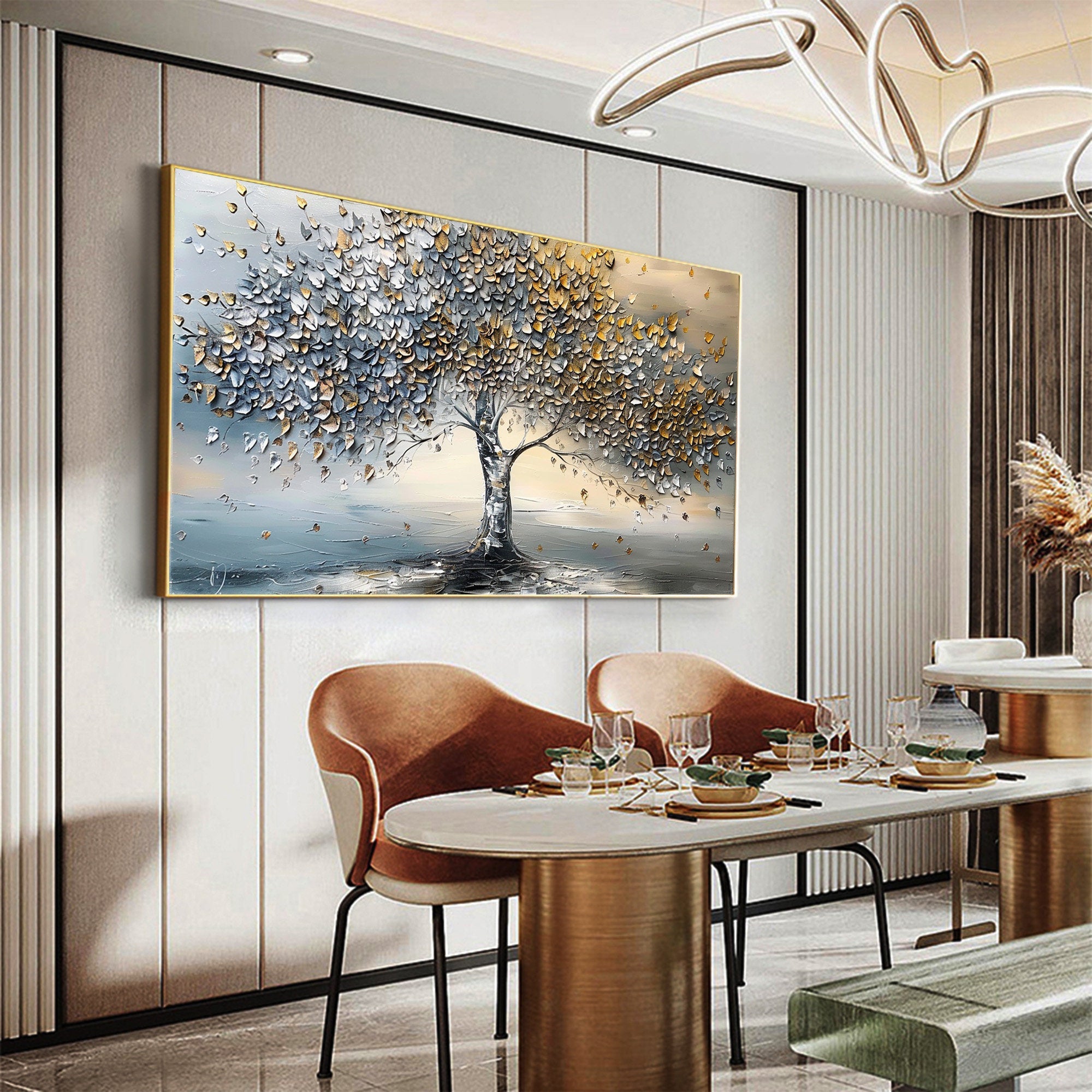 Colorful Tree Abstract Canvas Art for Modern Interiors #CAP 026