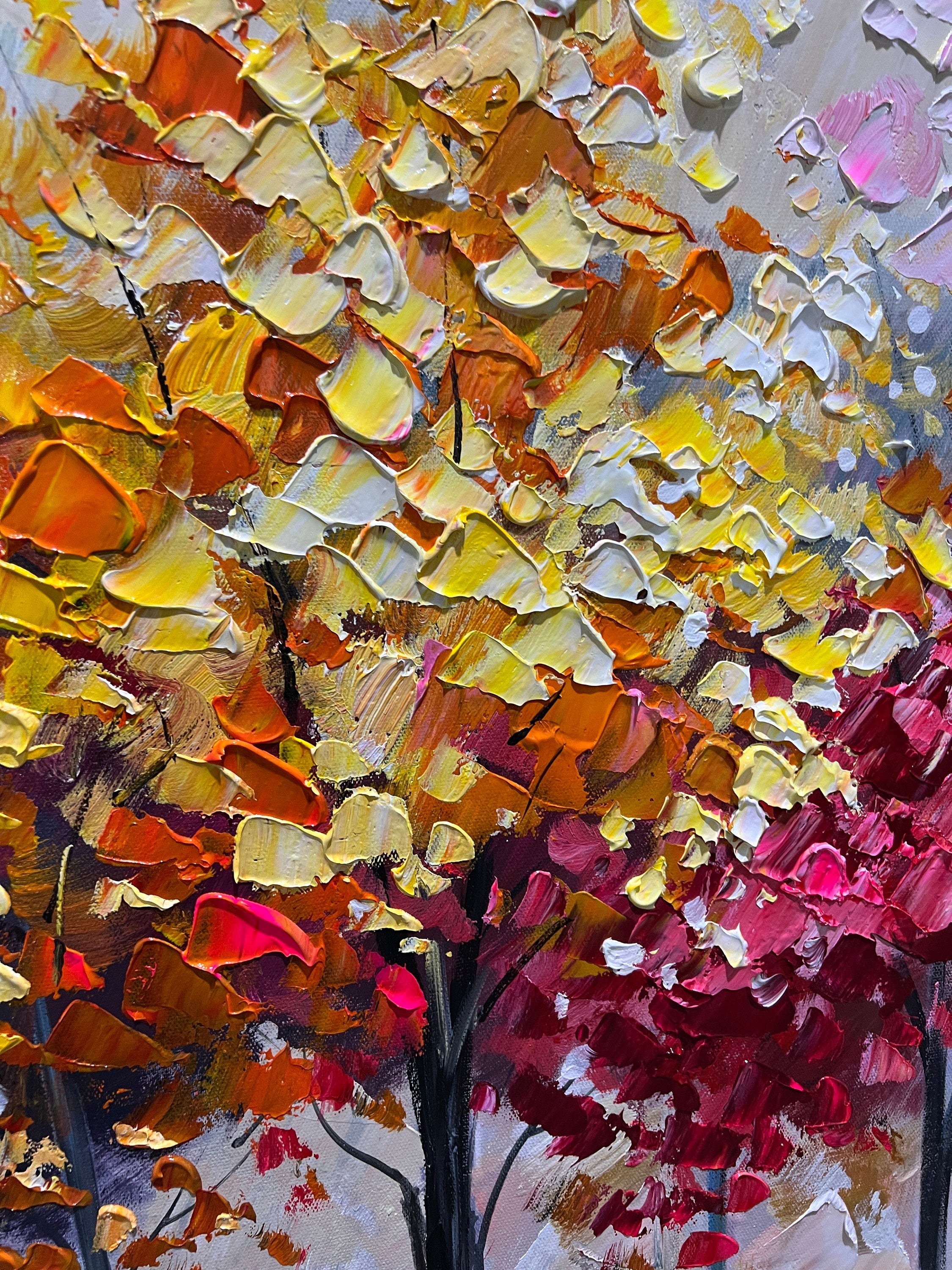 Colorful Tree Abstract Canvas Art for Modern Interiors #CAP 025