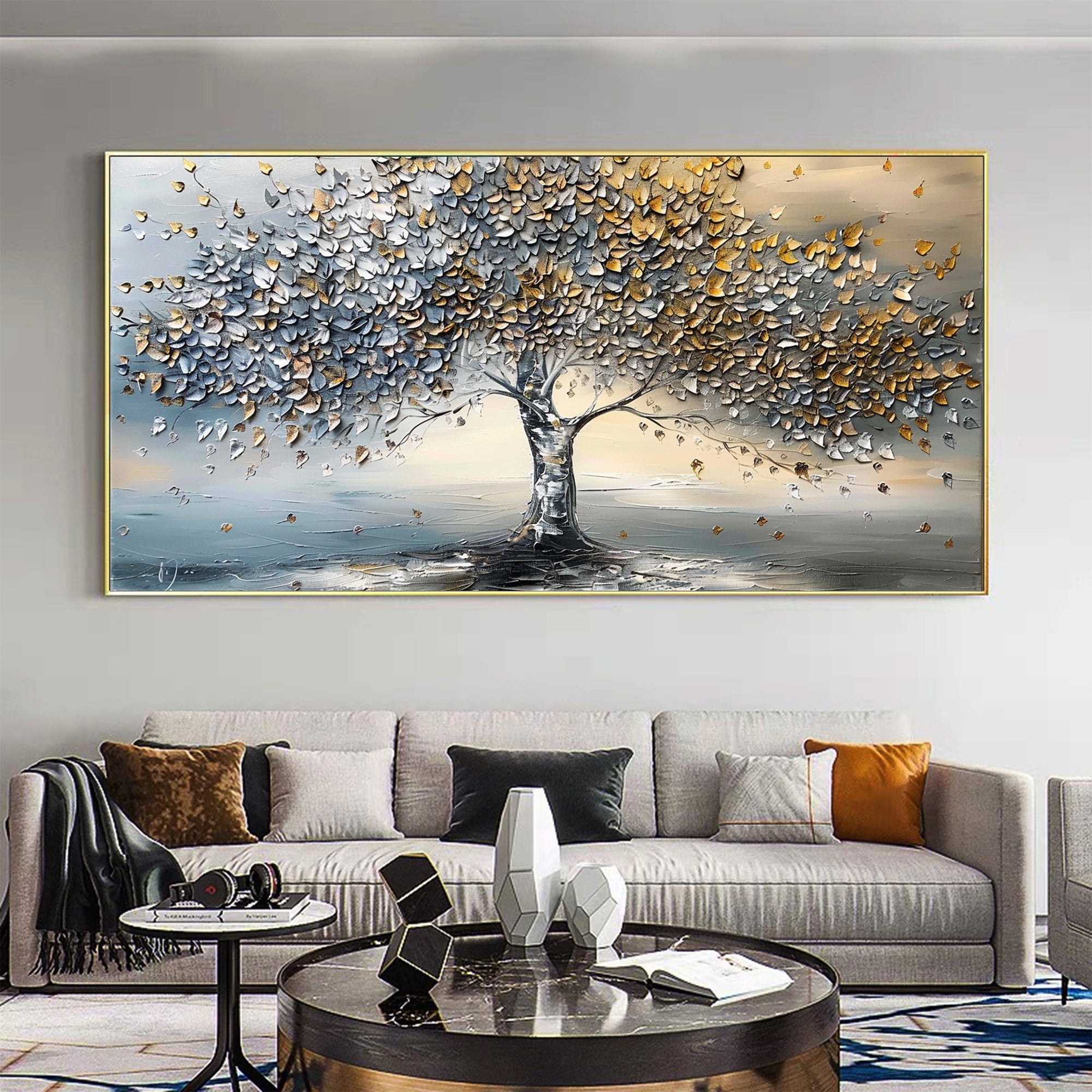 Colorful Tree Abstract Canvas Art for Modern Interiors #CAP 026