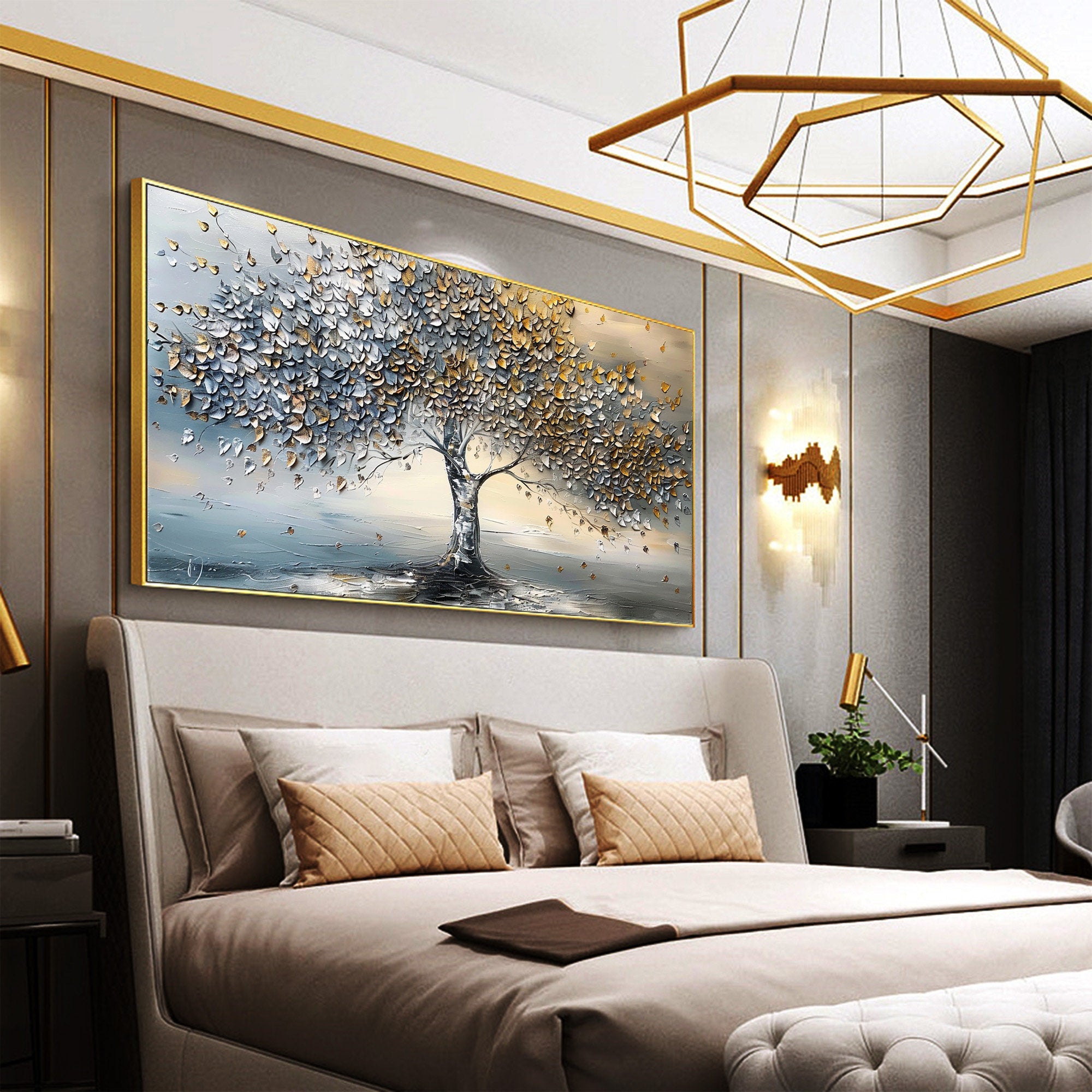Colorful Tree Abstract Canvas Art for Modern Interiors #CAP 026