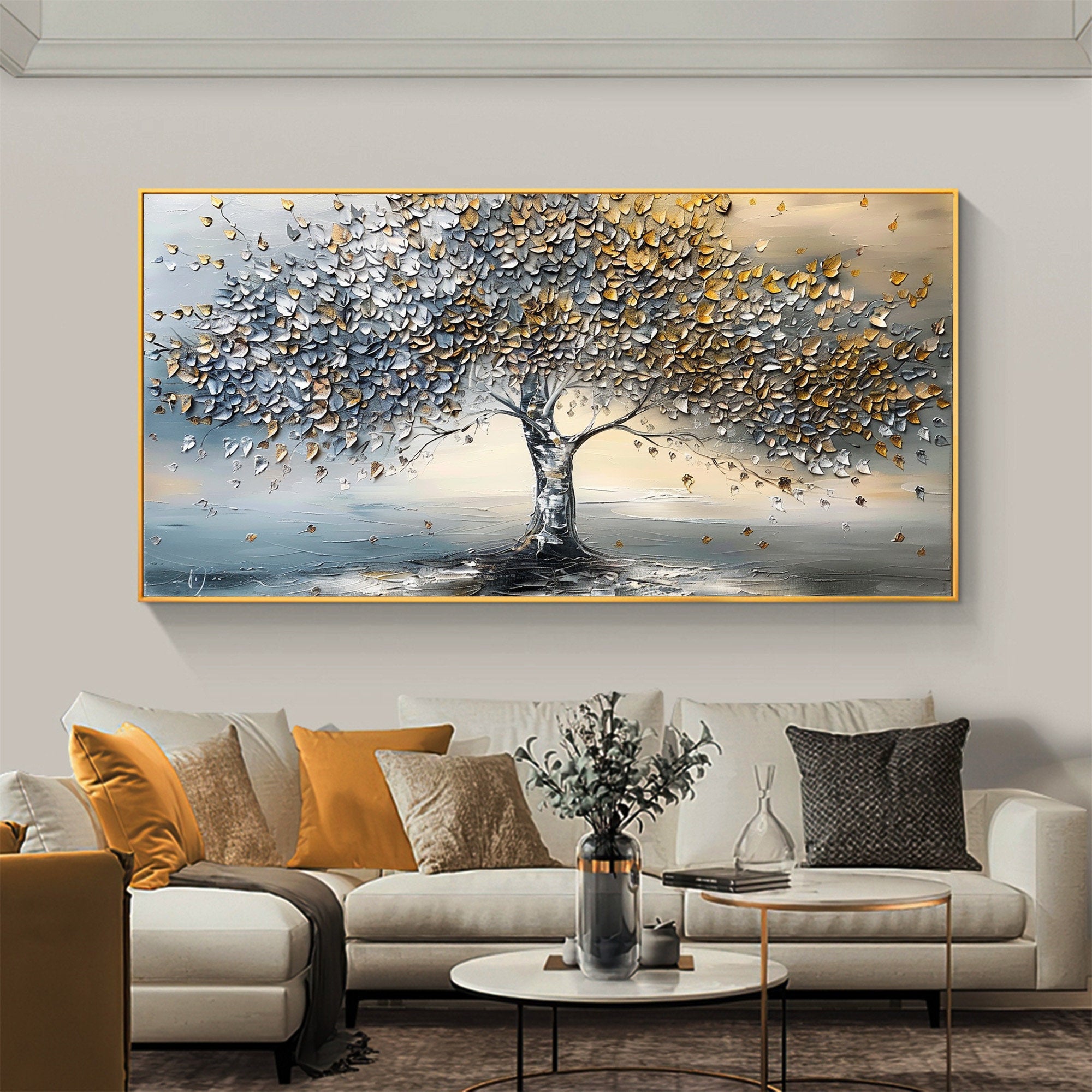 Colorful Tree Abstract Canvas Art for Modern Interiors #CAP 026